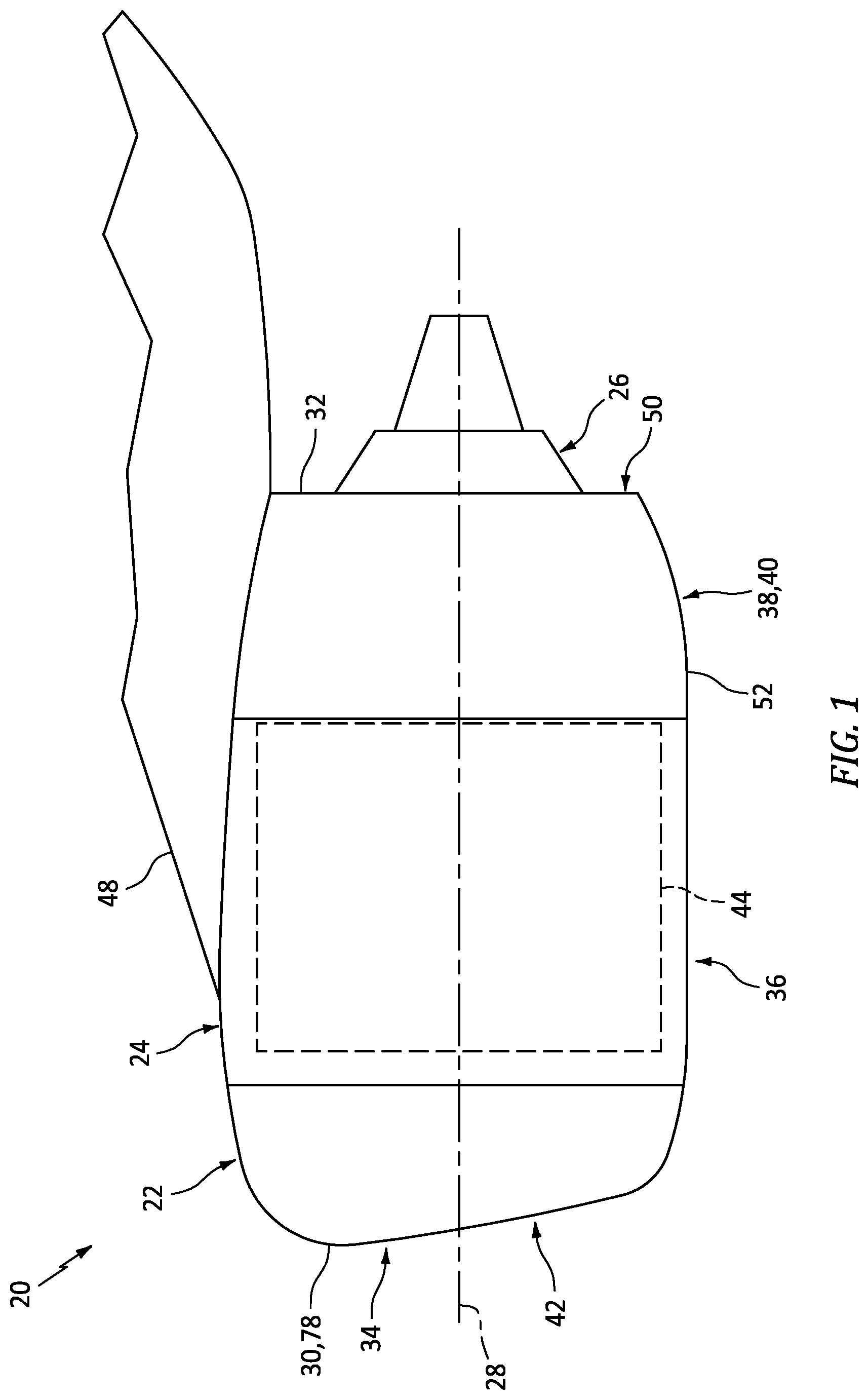 Patent US12326113 Figure 1 – Segmented nacelle inlet lip with electric anti-icing system