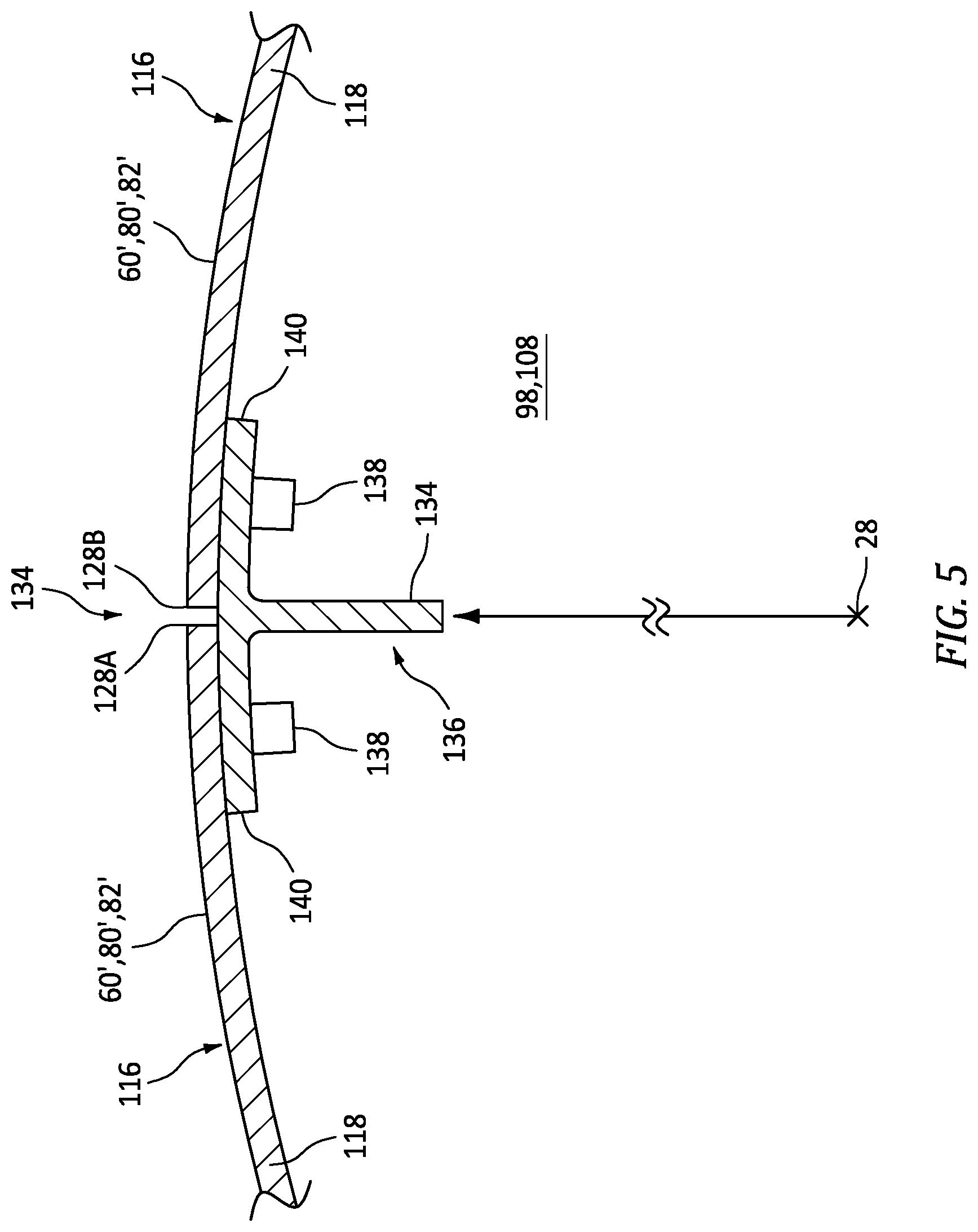 Patent US12326113 Figure 5 – Segmented nacelle inlet lip with electric anti-icing system