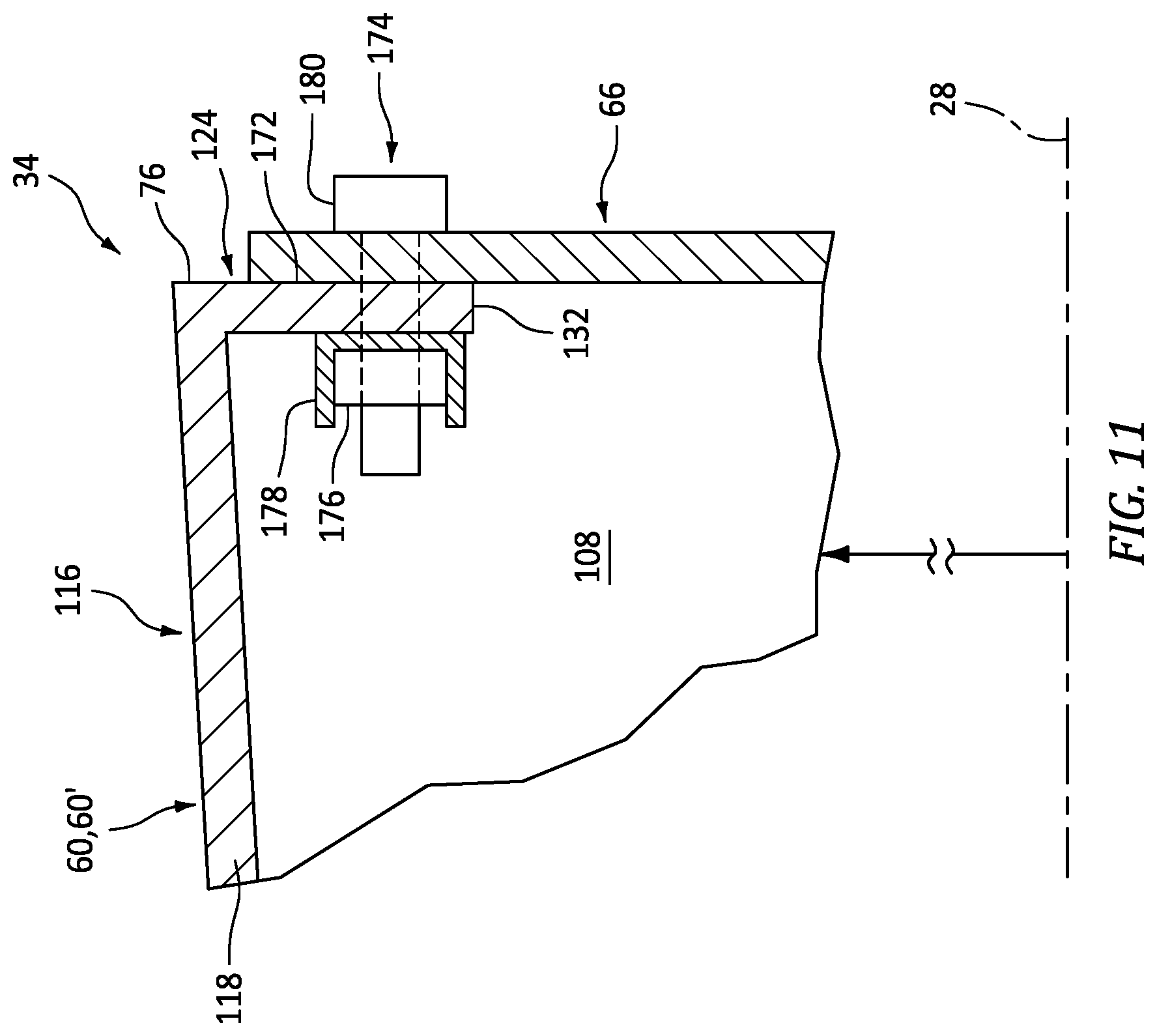 Patent US12326113 Figure 11 – Segmented nacelle inlet lip with electric anti-icing system