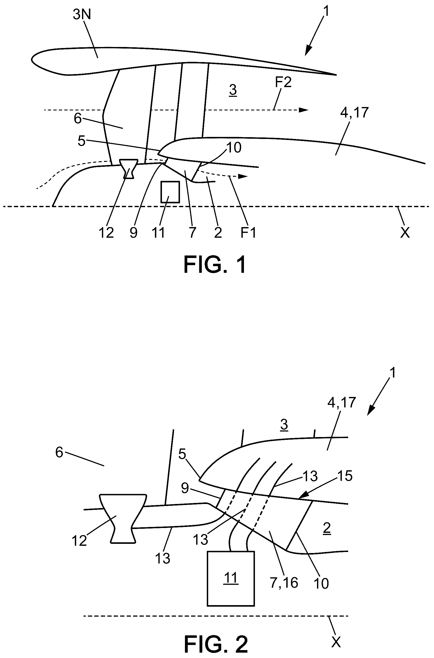Patent US12326117 Figure 1 – Turbine engine for an aircraft