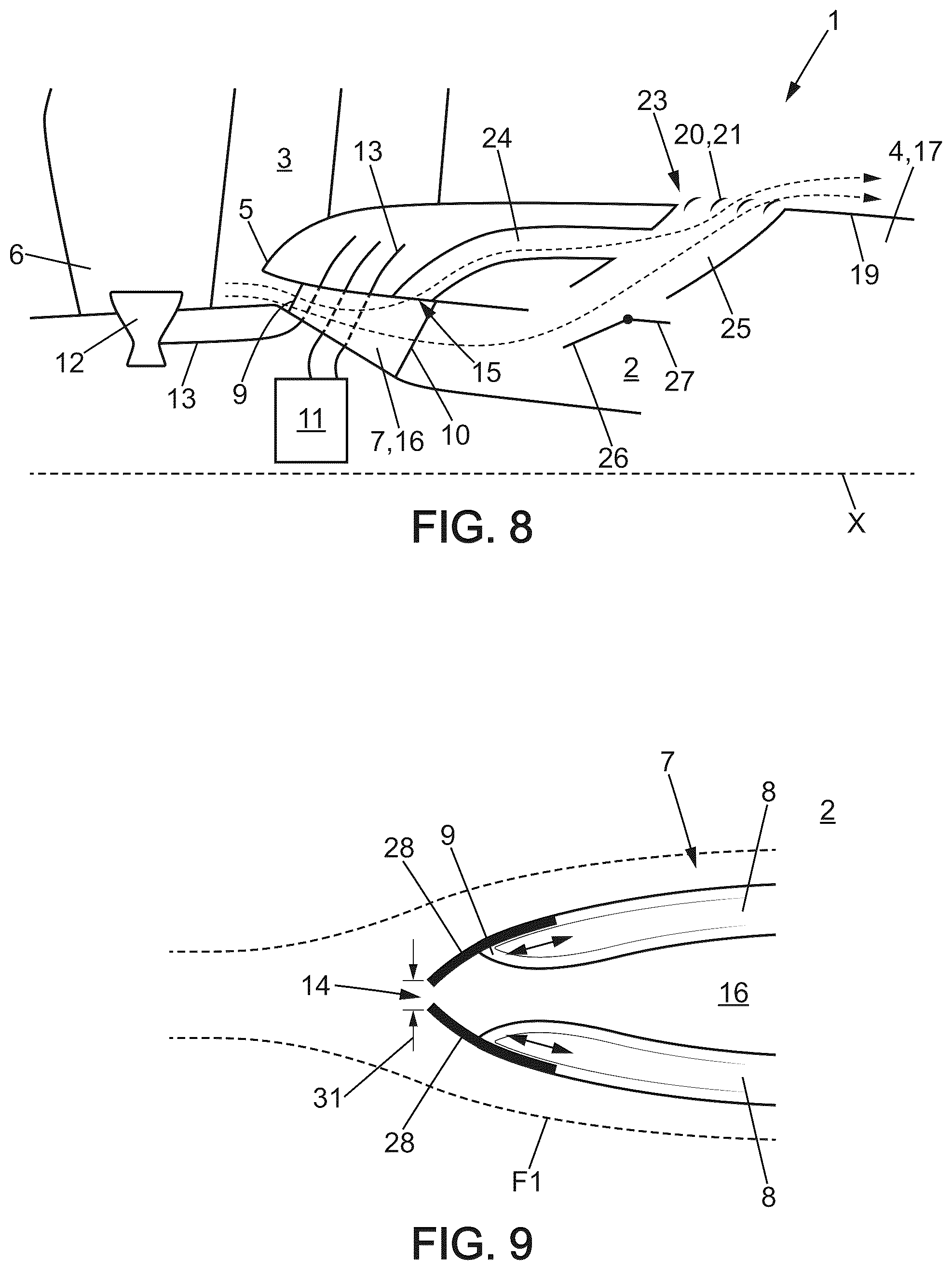 Patent US12326117 Figure 4 – Turbine engine for an aircraft