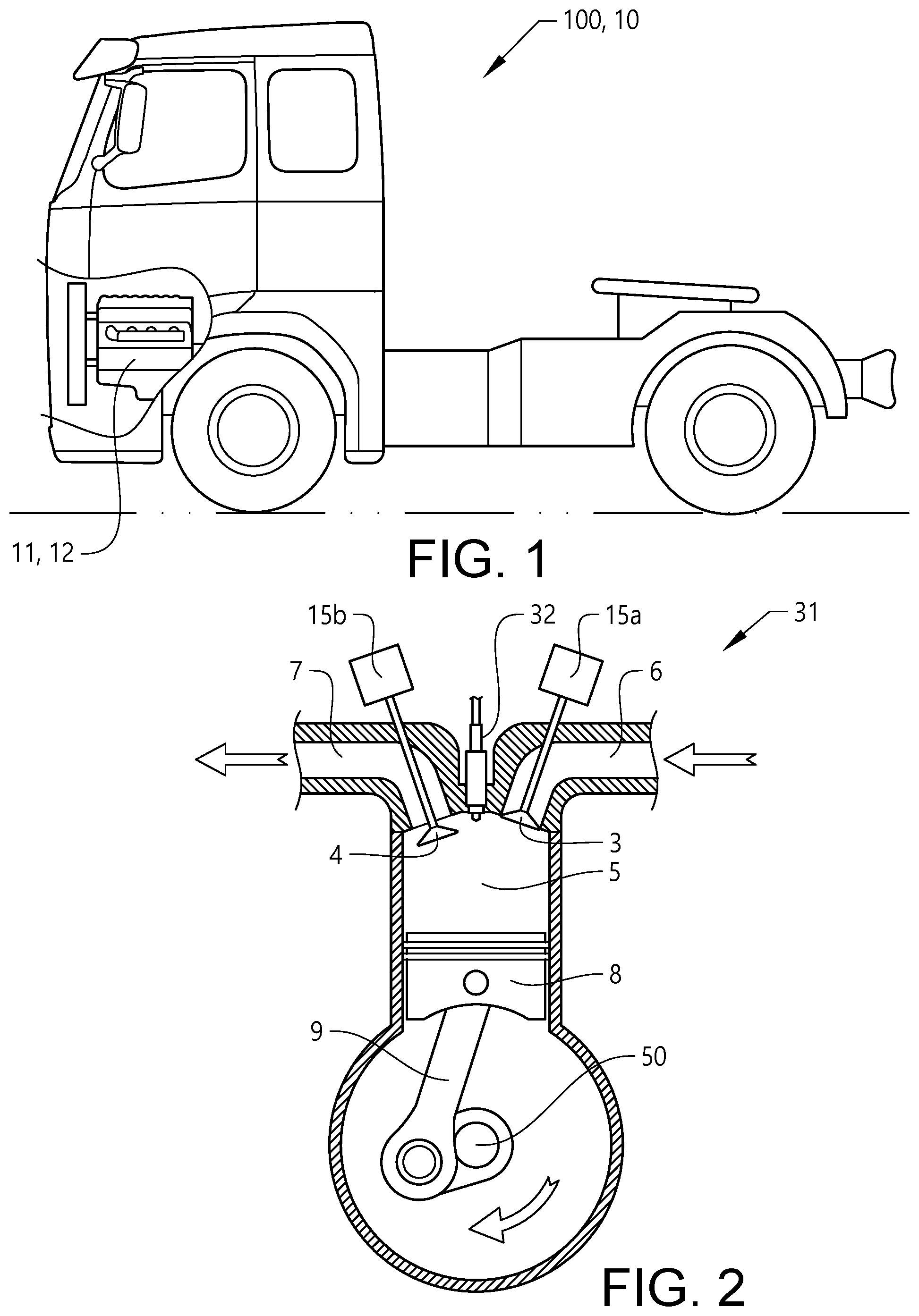 Patent US12326122 — Method for diagnosing a part of a powertrain system — Figure 1