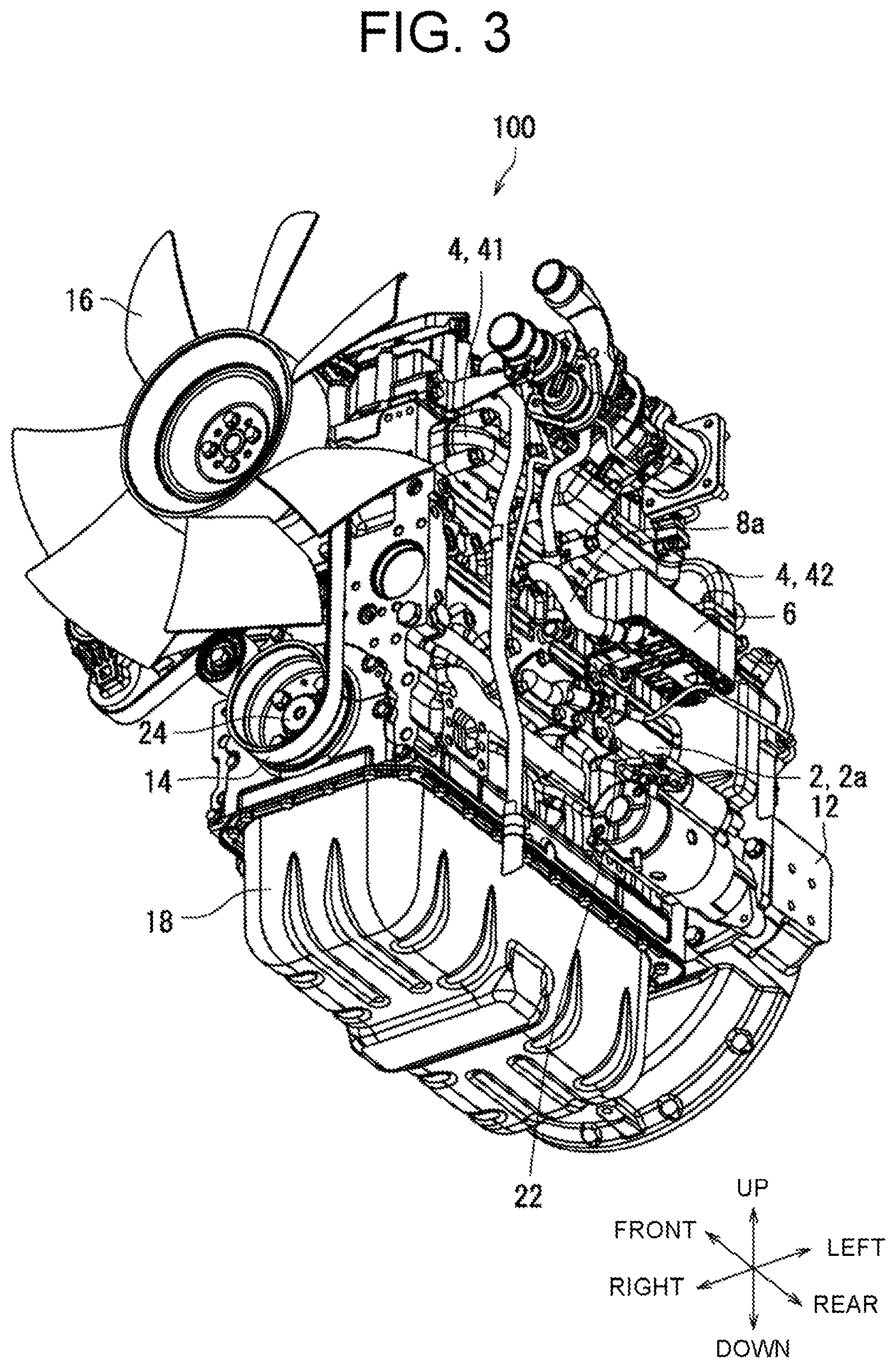 Patent US12326125 Figure 3 – Engine device