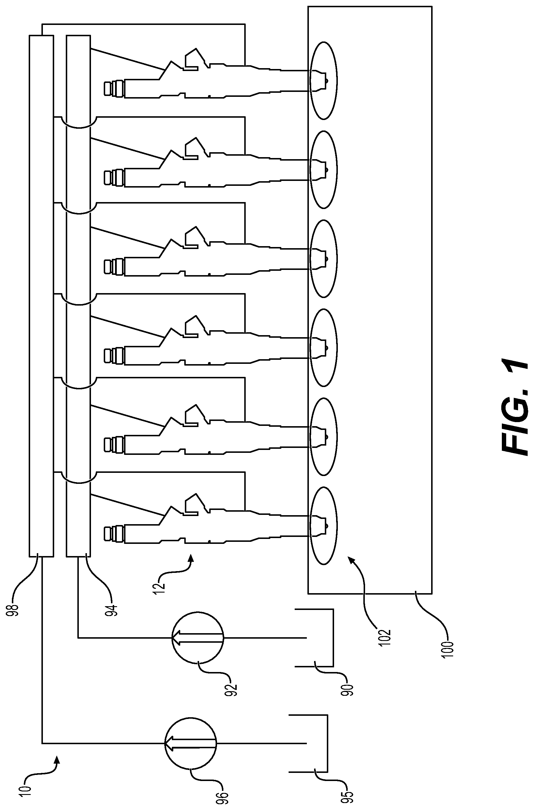 Patent US12326127 Figure 1 – Multi-fuel injector with fuel mixing