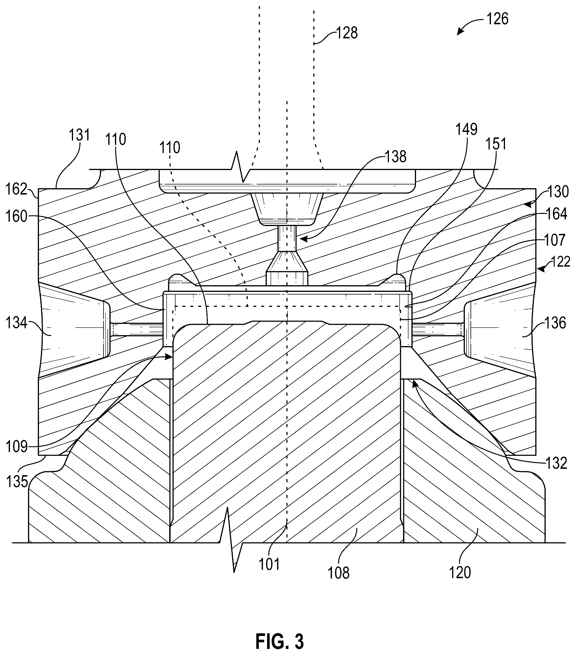 Patent US12326128 Figure 3 – Fuel injector, needle seal, and fuel injector system