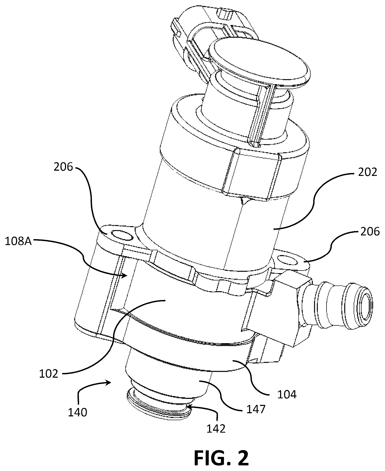 Patent US12326129 Figure 2 – Rotatable bypass assembly for fuel system