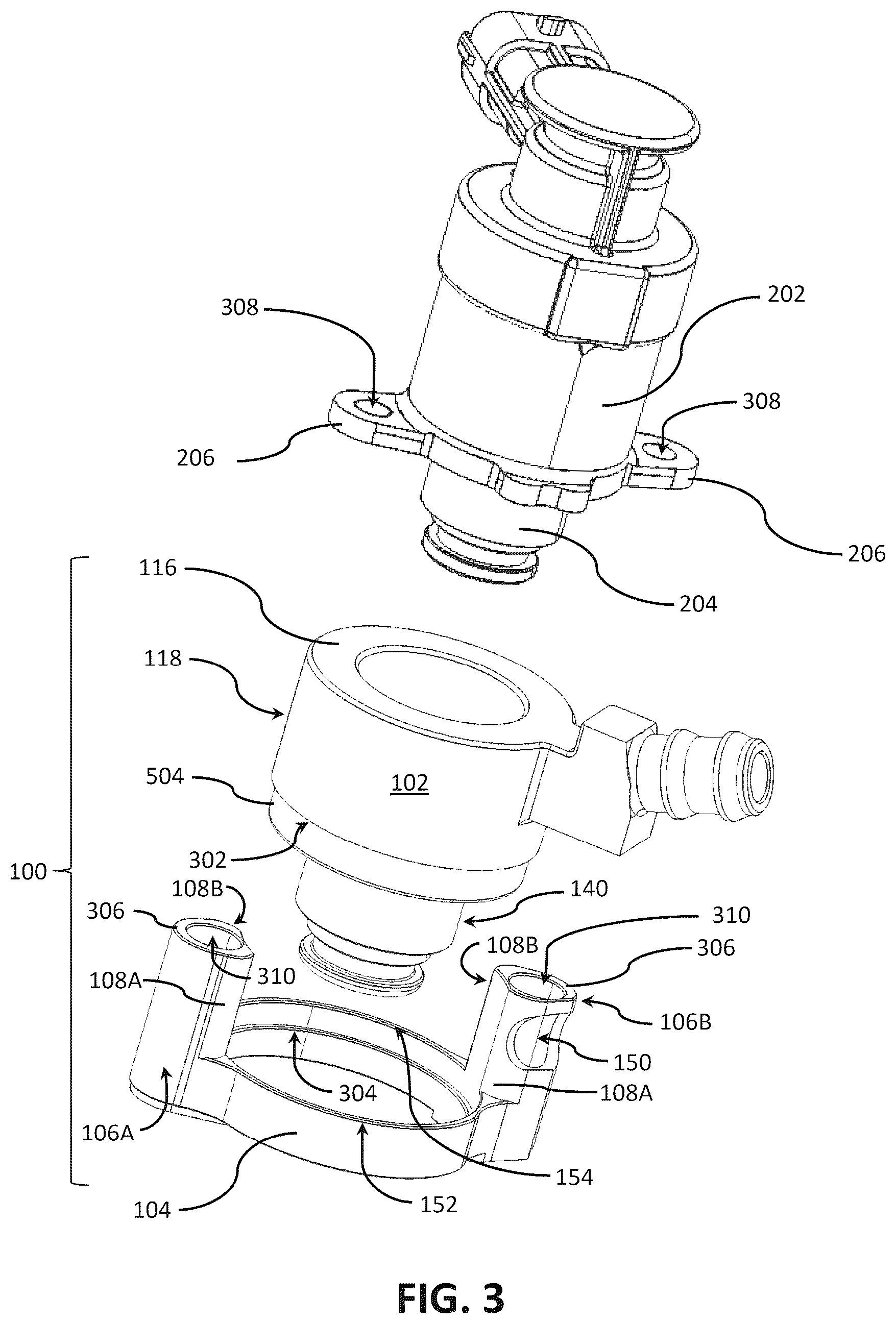 Patent US12326129 Figure 3 – Rotatable bypass assembly for fuel system