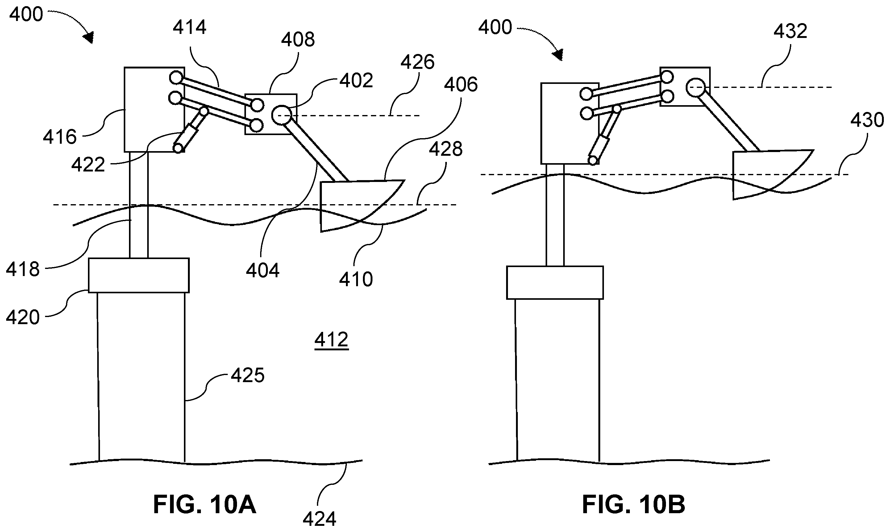 Patent US12326132 Figure 10 – Wave energy capturing device