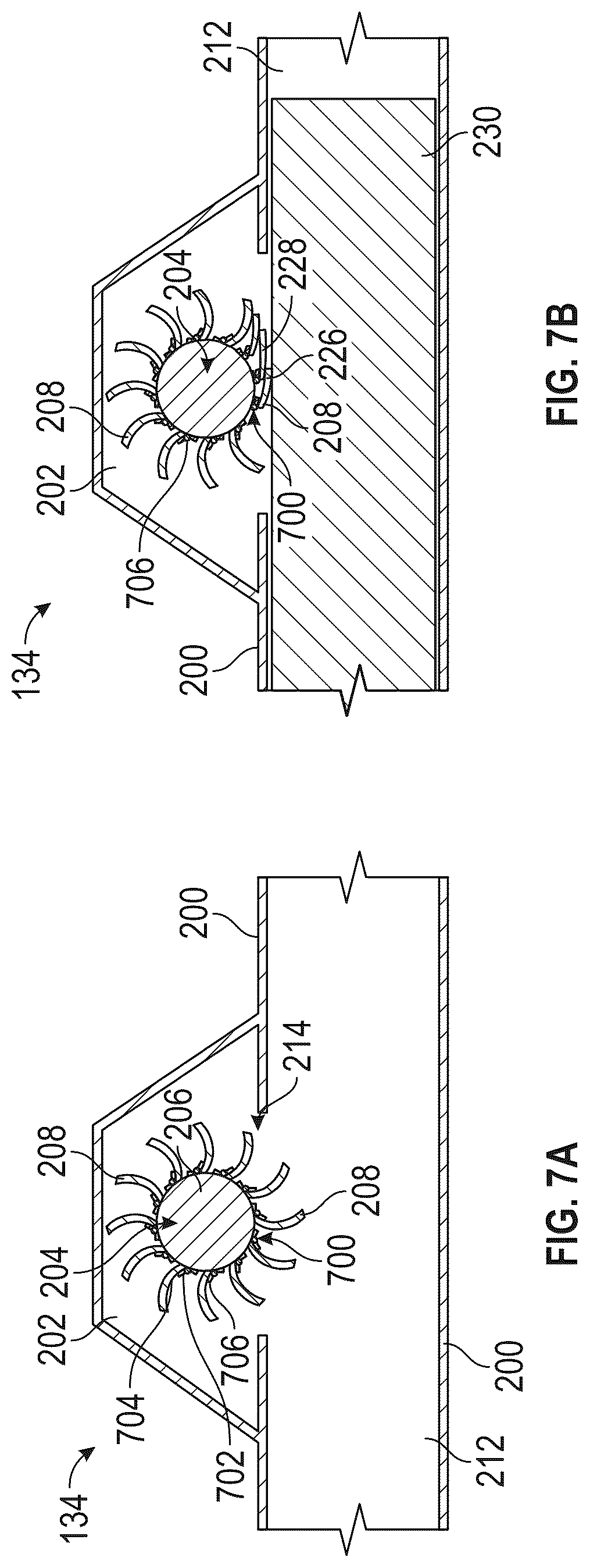 Patent US12326134 Figure 7 – Flexible turbine for power generation in straight pipe