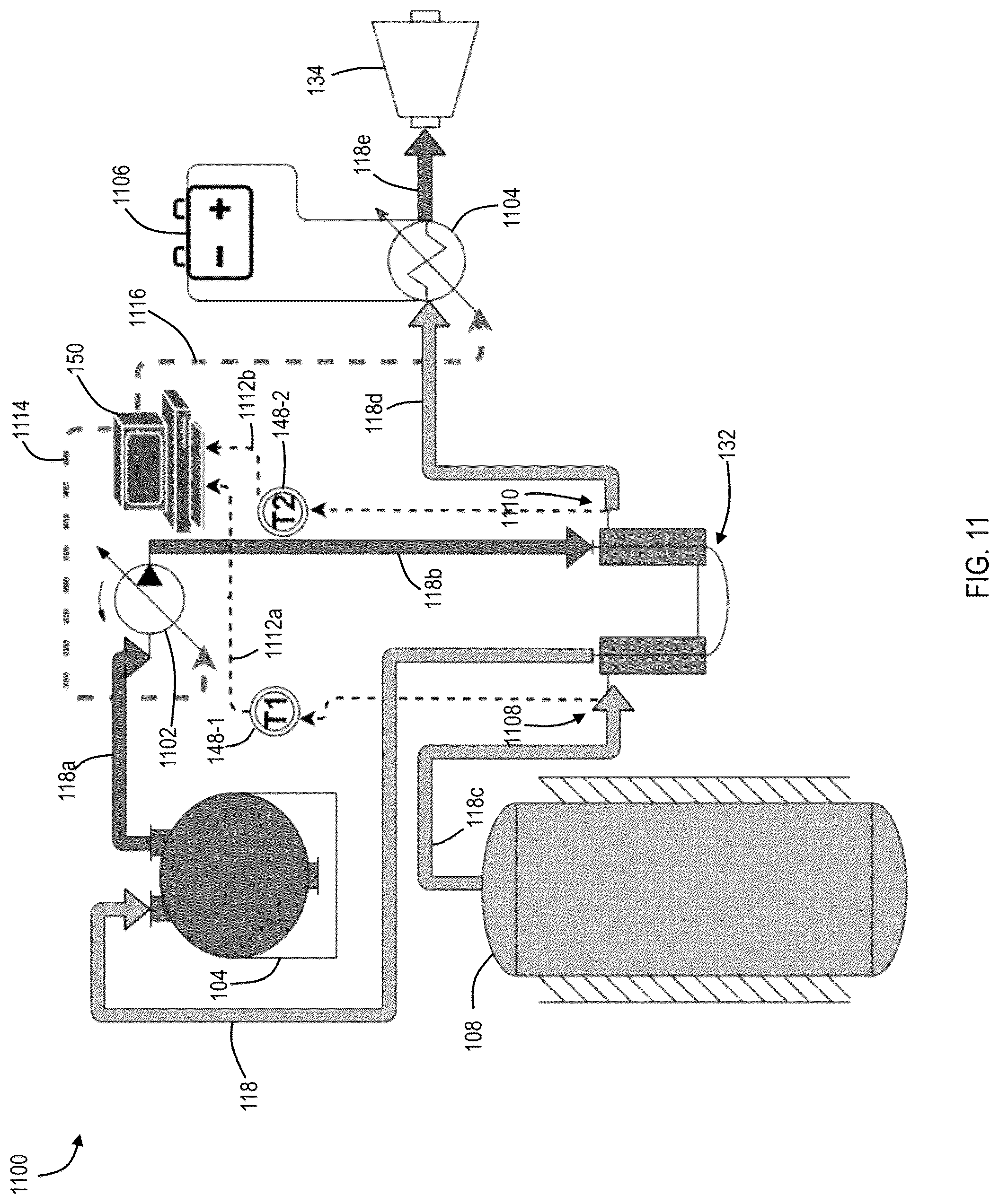 Patent US12326139 Figure 11 – Systems and methods for compressed air energy storage and control thereof