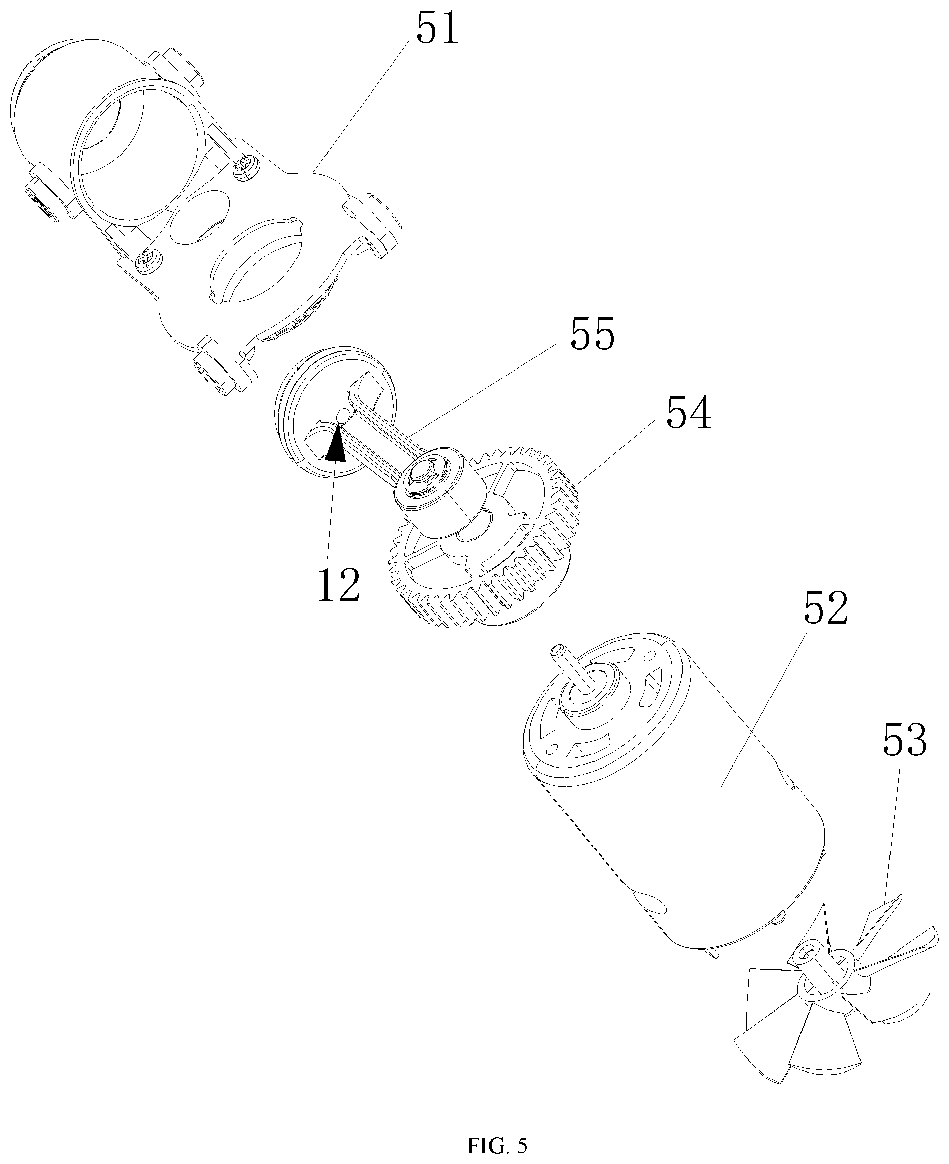 Patent US12326141 Figure 5 – High-pressure, high-flow inflatable movement