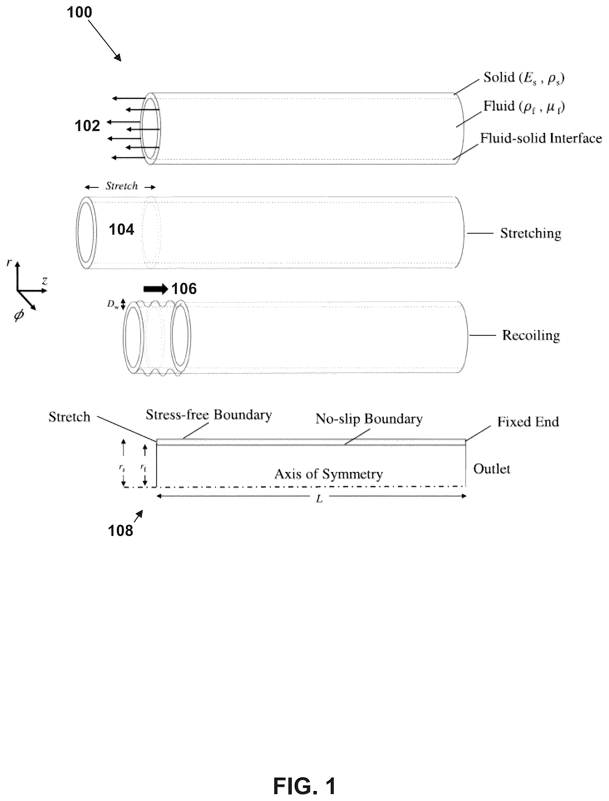 Patent US12326143 Figure 1 – Longitudinal impedance pump