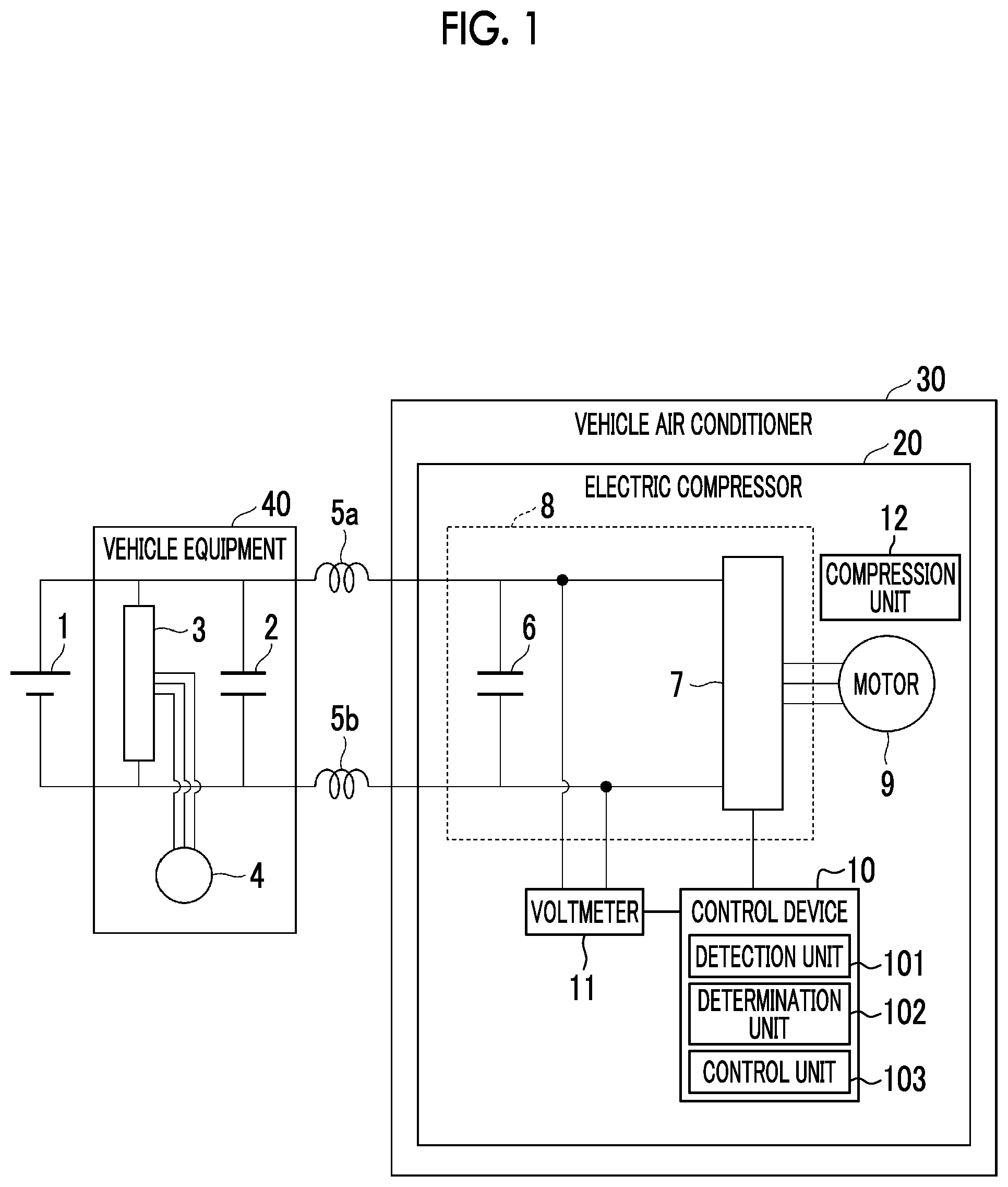 Patent US12326145 Figure 1 – Control device, electric compressor, control method, and program