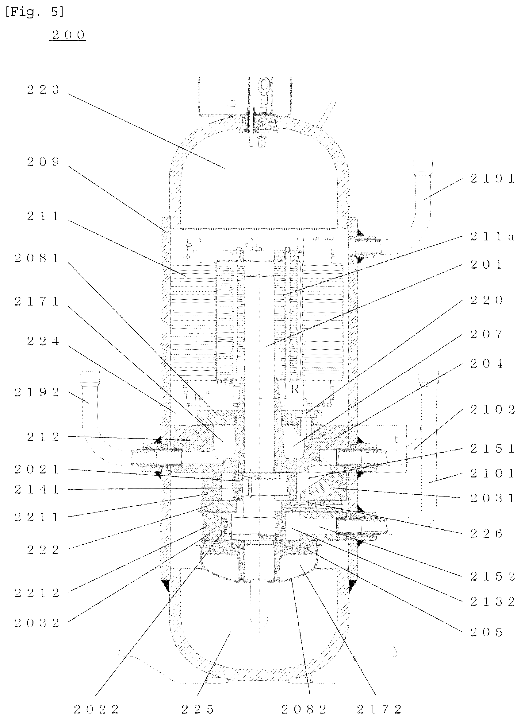 Patent US12326149 Figure 5 – Rotary compressor