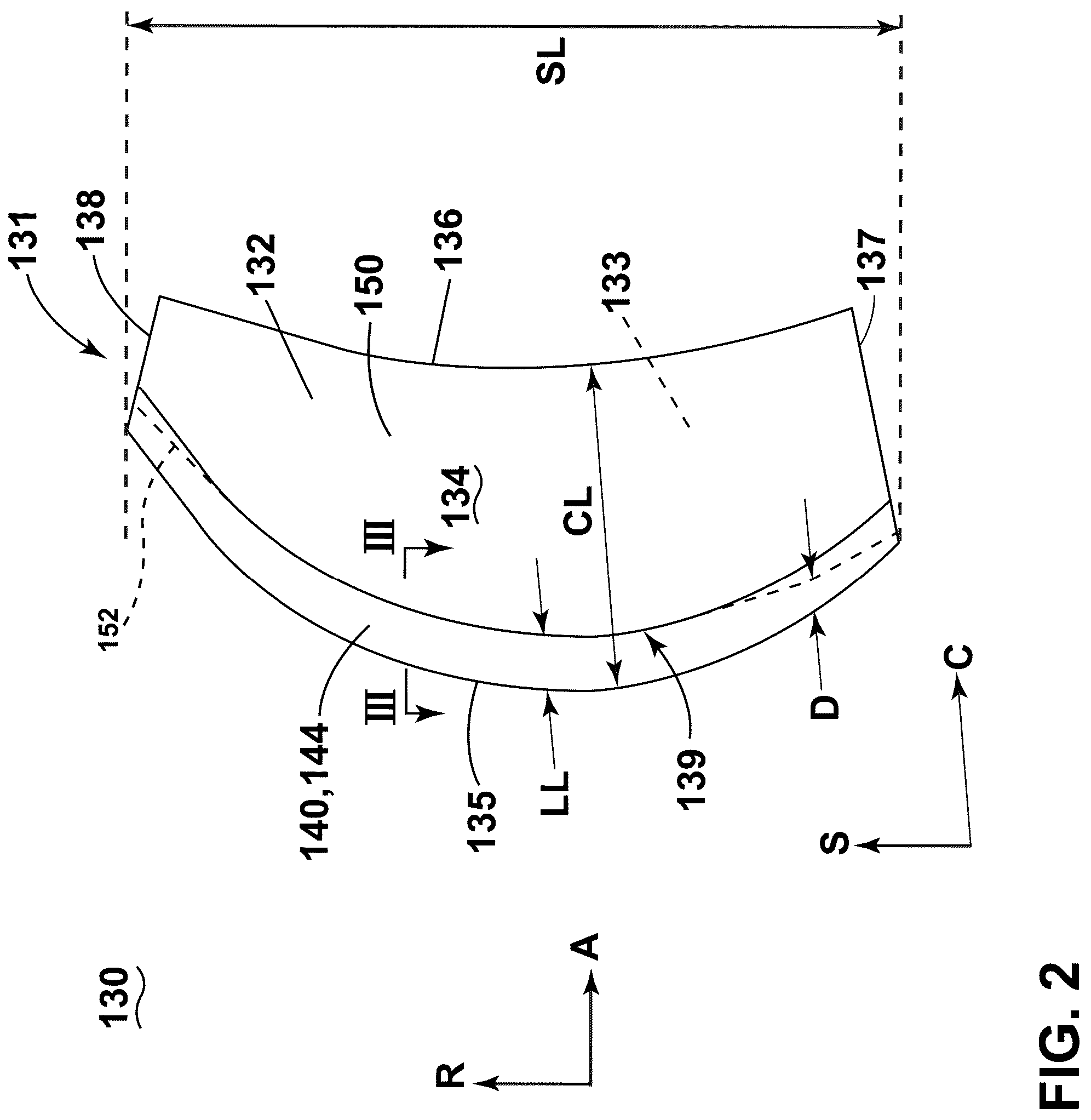 Patent US12326155 Figure 2 – Turbine engine with composite airfoils