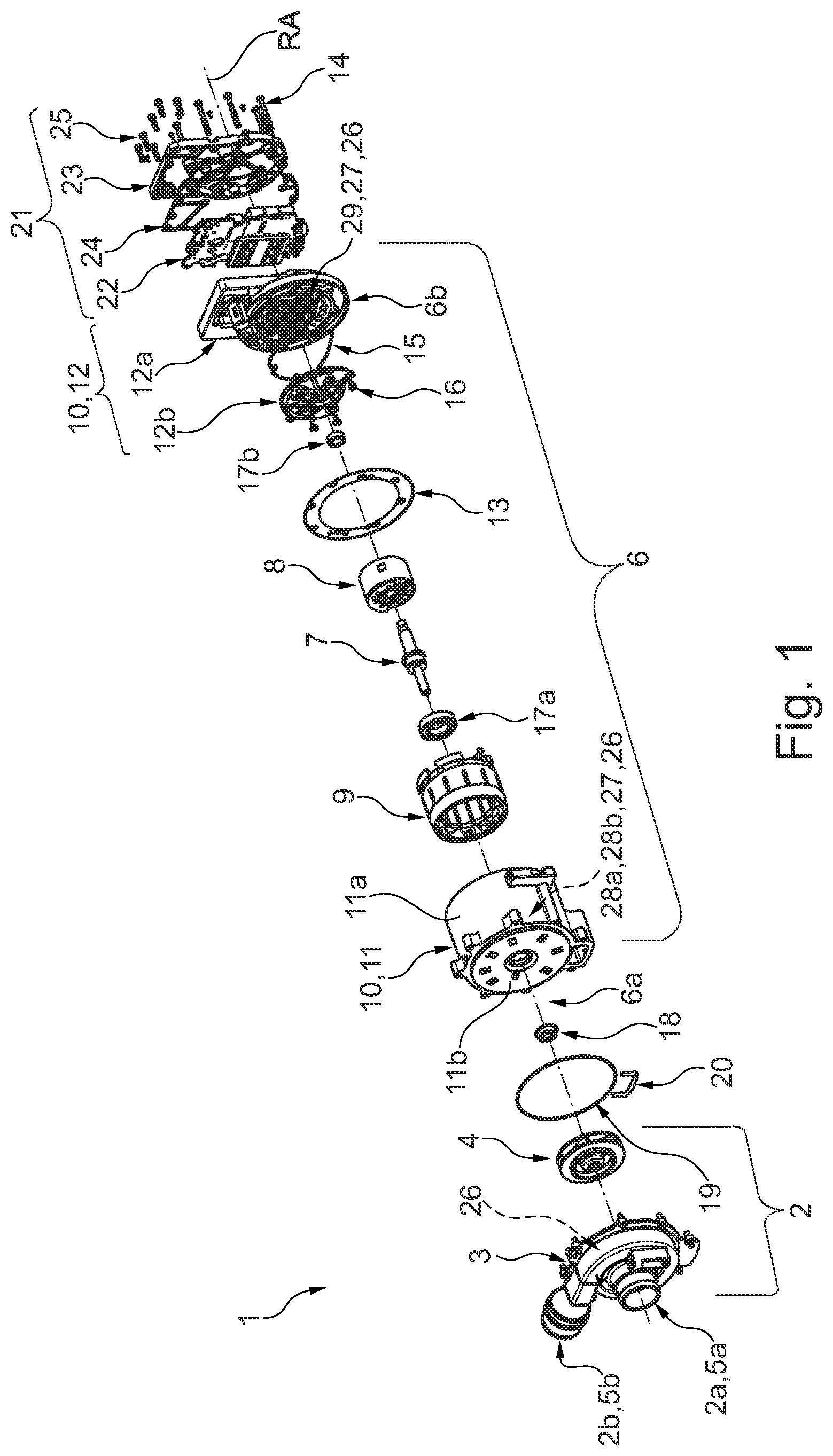 Patent US12326156 Figure 1 – Fluid pump