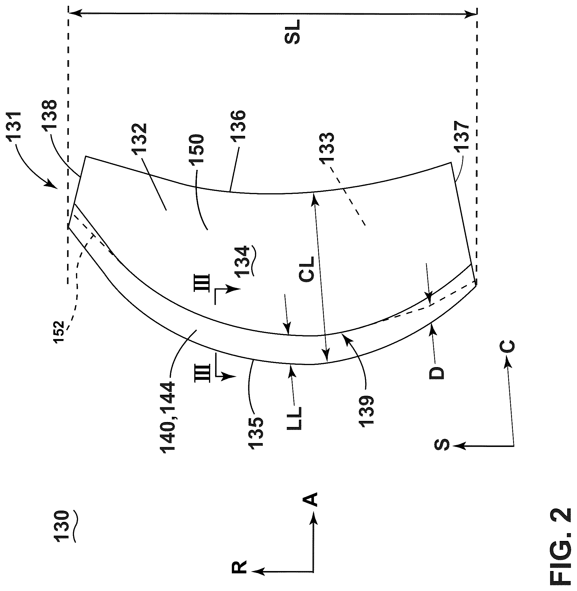Patent US12326157 Figure 2 – Turbine engine with composite airfoils