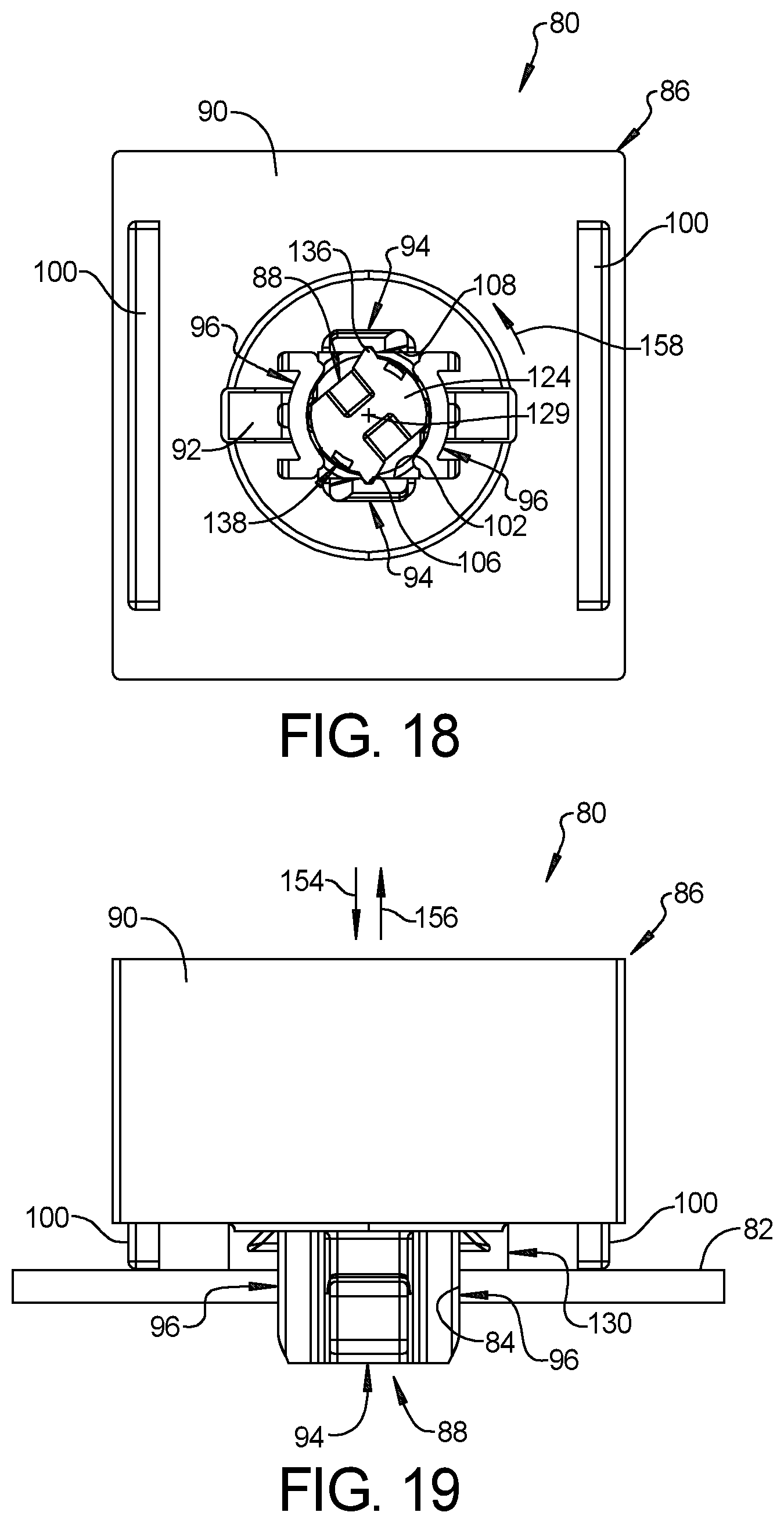 Patent US12326163 Figure 10 – Pin and grommet fastener including pin and grommet having panel retention fingers and pin retention fingers that cooperate with one another to define pin receptacle for receiving the pin