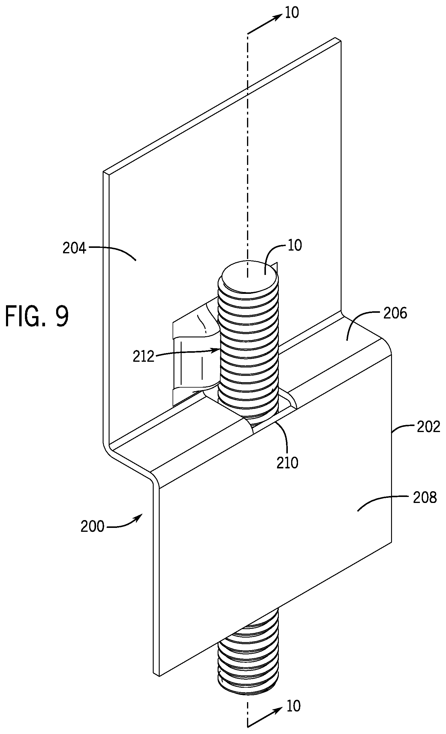Patent US12326164 Figure 5 – Systems and methods for a hanger for supporting a threaded object