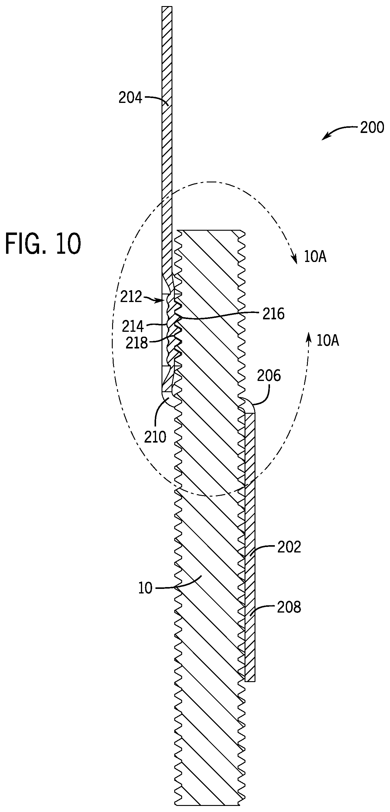 Patent US12326164 Figure 6 – Systems and methods for a hanger for supporting a threaded object