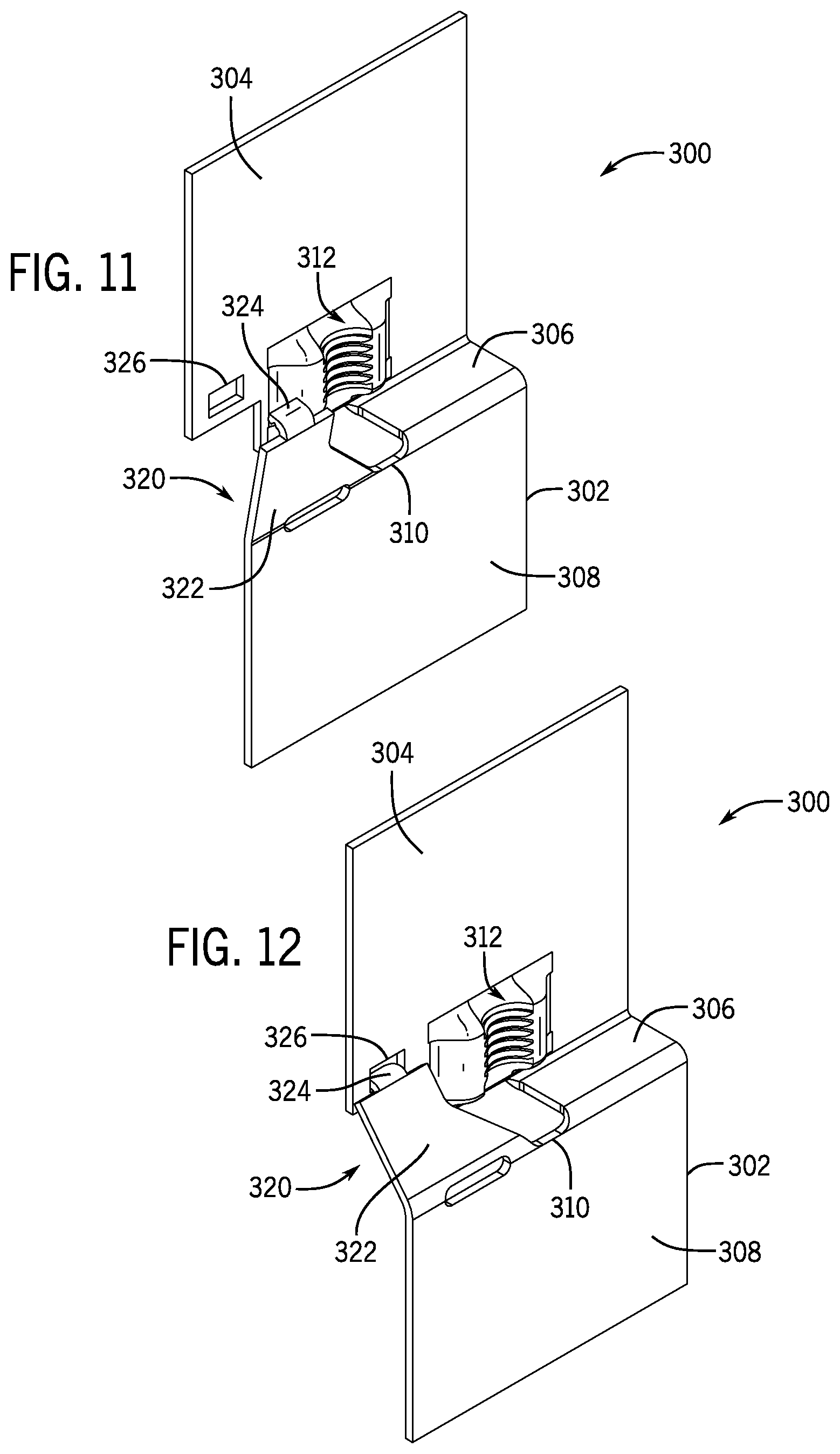 Patent US12326164 Figure 8 – Systems and methods for a hanger for supporting a threaded object