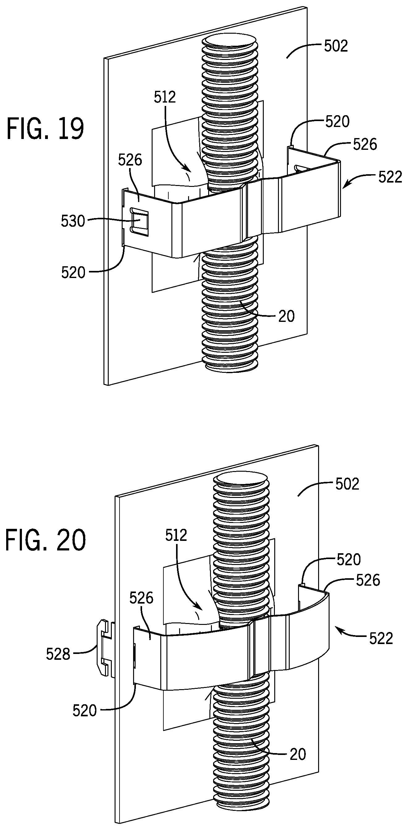Patent US12326164 Figure 12 – Systems and methods for a hanger for supporting a threaded object