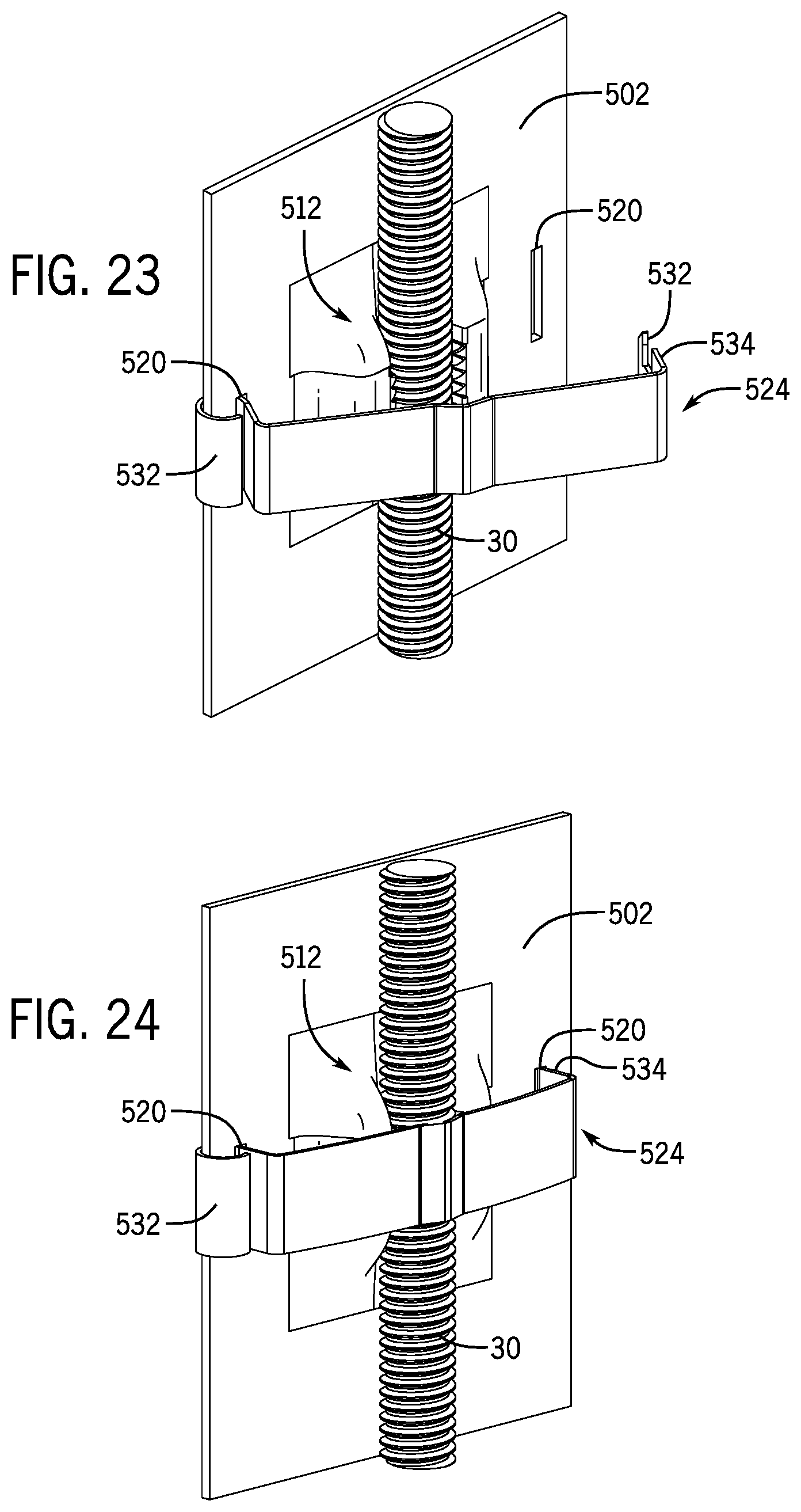 Patent US12326164 Figure 14 – Systems and methods for a hanger for supporting a threaded object