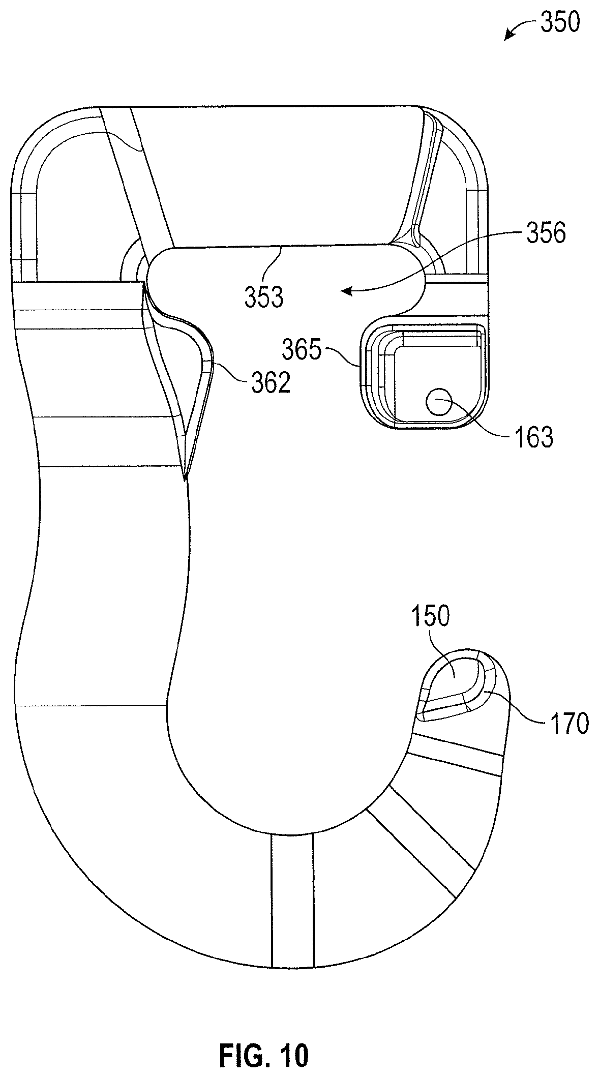 Patent US12326165 Figure 10 – Spring latch for a hook