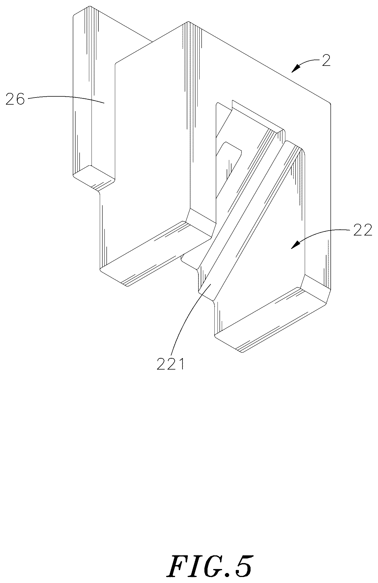 Patent US12326167 Figure 5 – Chassis quick release device