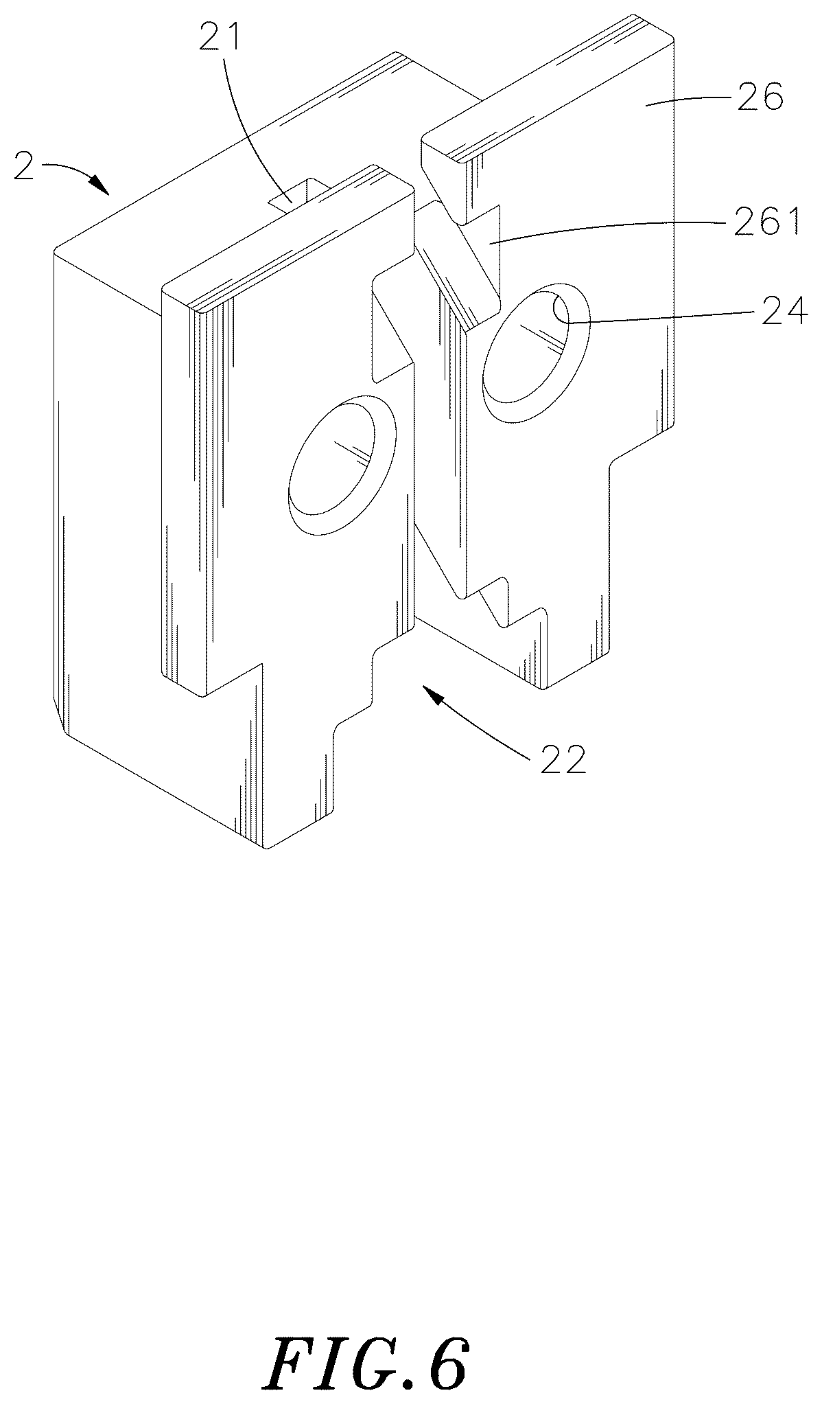 Patent US12326167 Figure 6 – Chassis quick release device