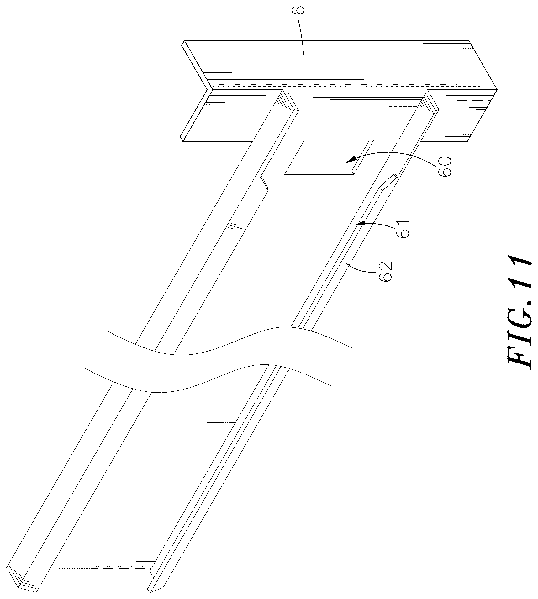 Patent US12326167 Figure 11 – Chassis quick release device
