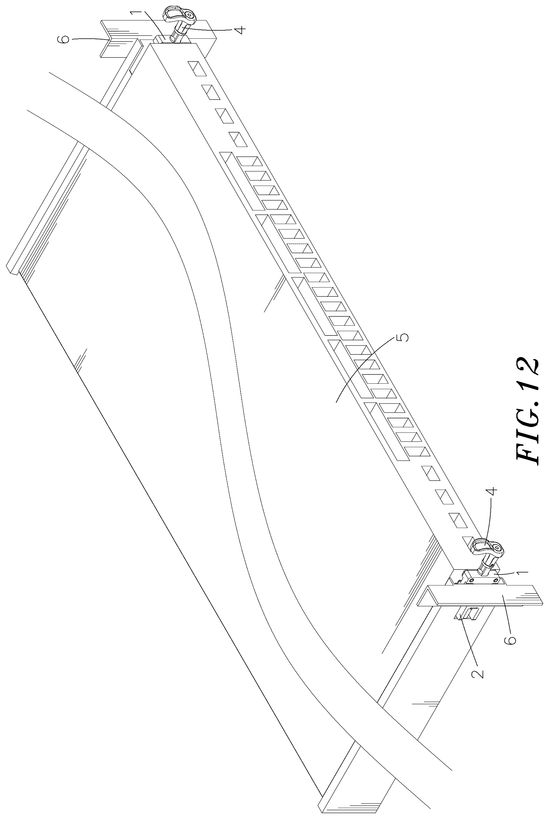 Patent US12326167 Figure 12 – Chassis quick release device