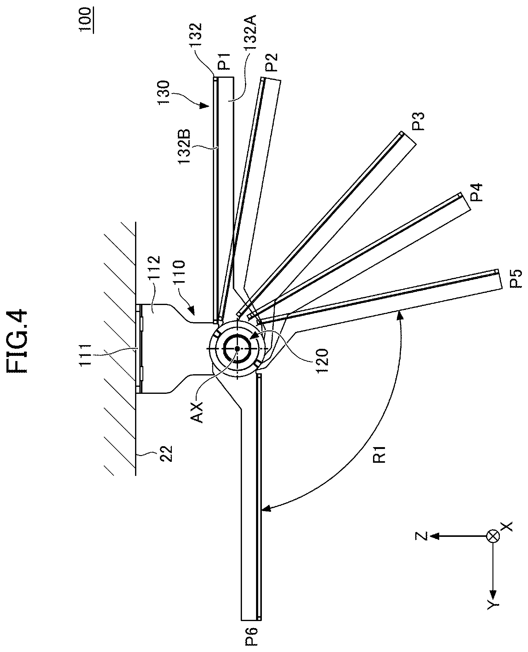 Patent US12326168 Figure 4 – Opening and closing mechanism