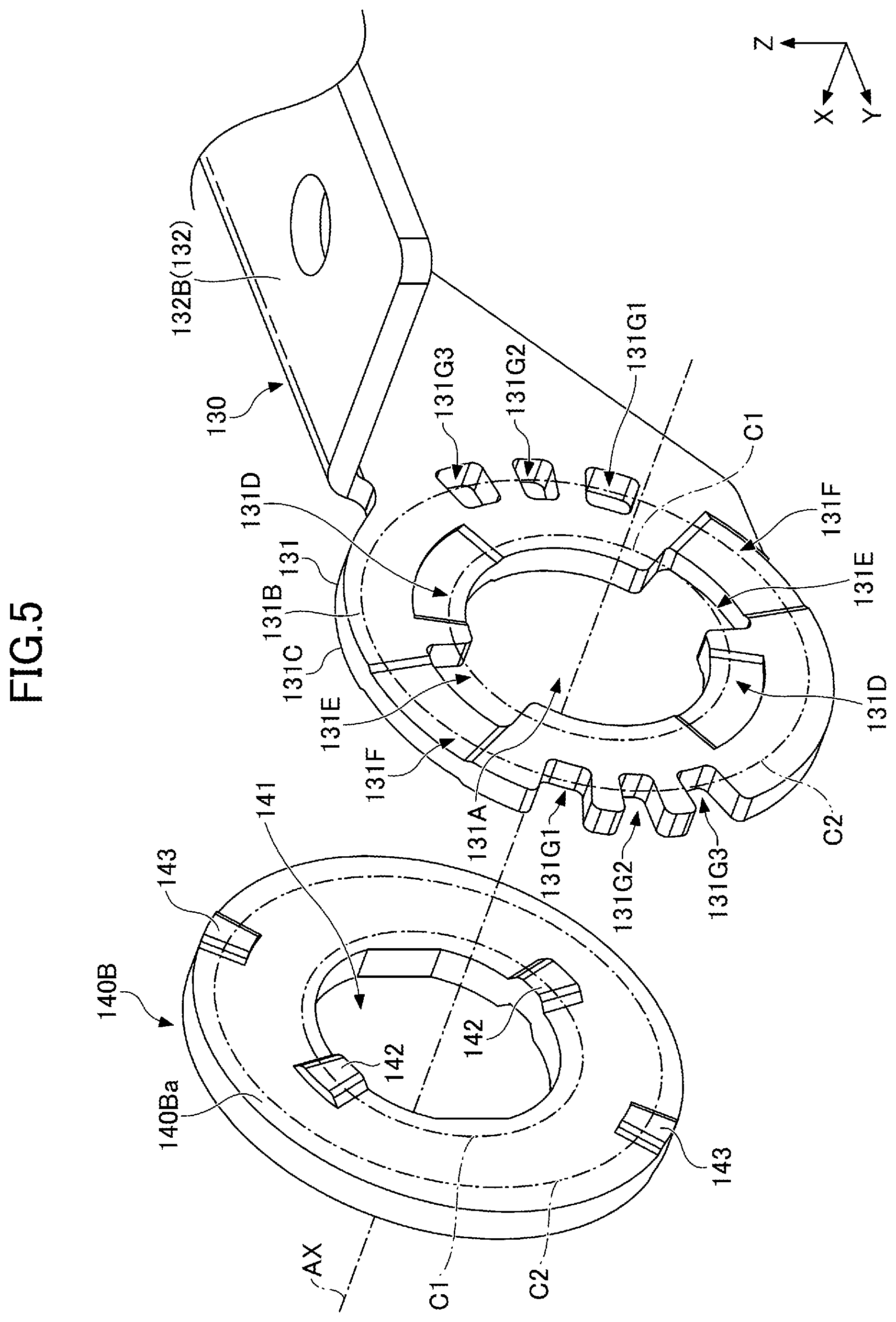 Patent US12326168 Figure 5 – Opening and closing mechanism