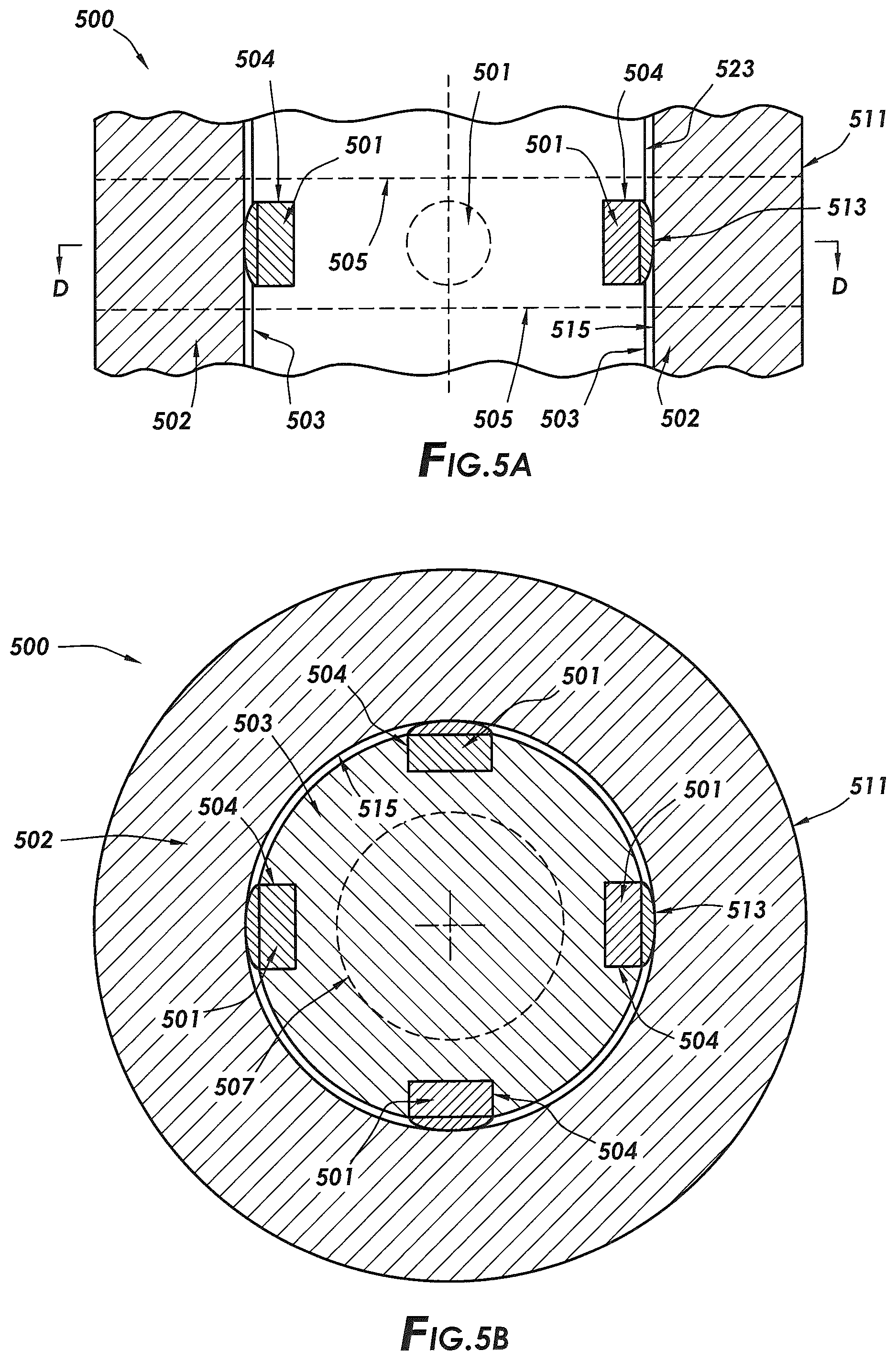 Patent US12326170 Figure 5 – Polycrystalline diamond radial bearing