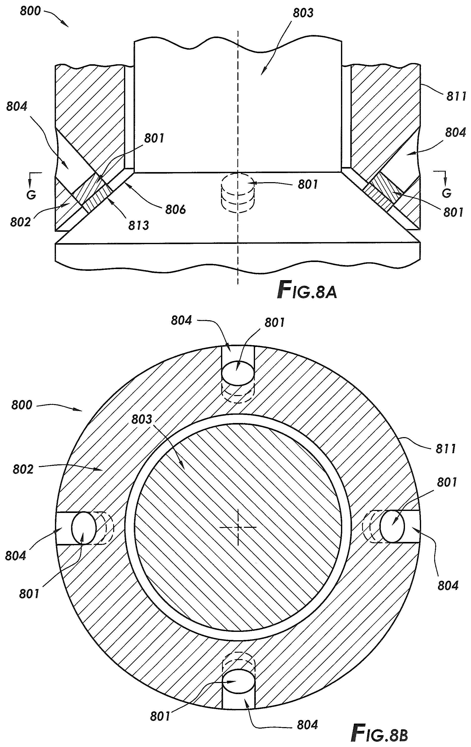 Patent US12326170 Figure 8 – Polycrystalline diamond radial bearing