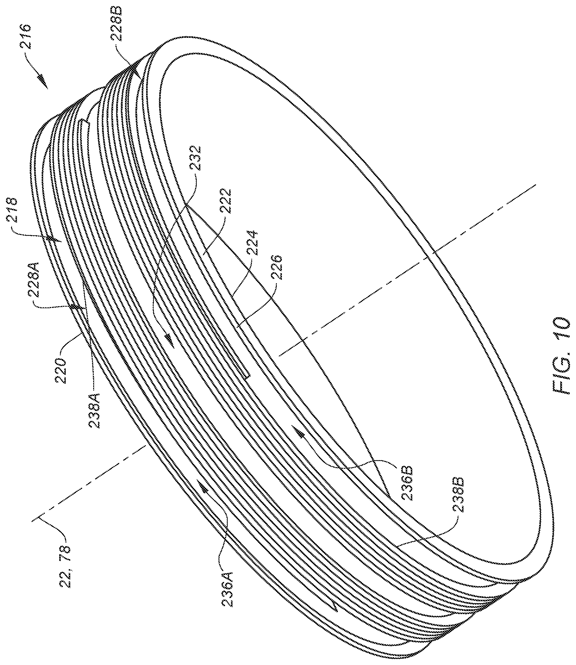 Patent US12326172 Figure 10 – Magnetic-foil bearing with cooling system