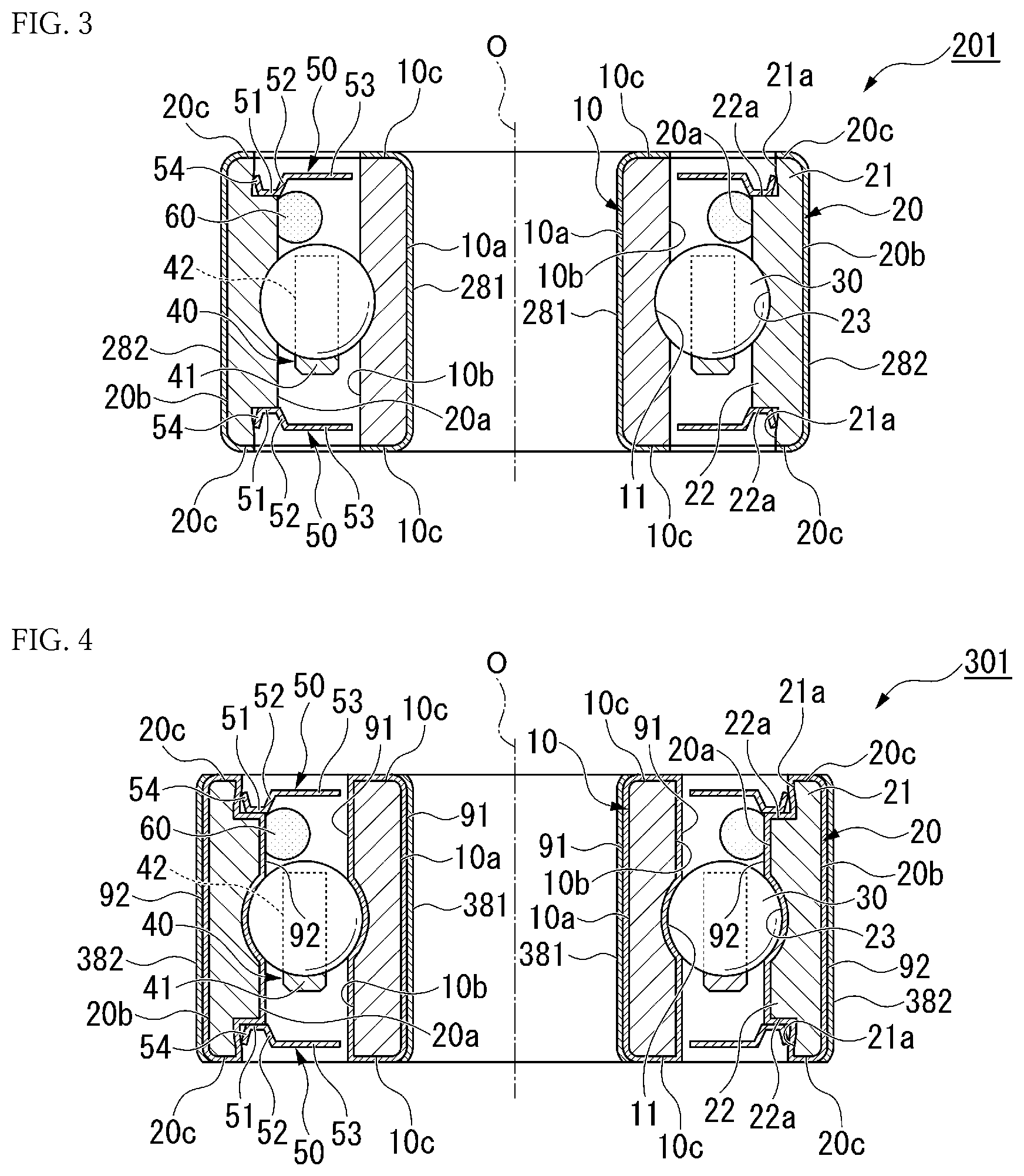 Patent US12326173 Figure 2 – Rolling bearing, rotating device, and method for manufacturing rolling bearing
