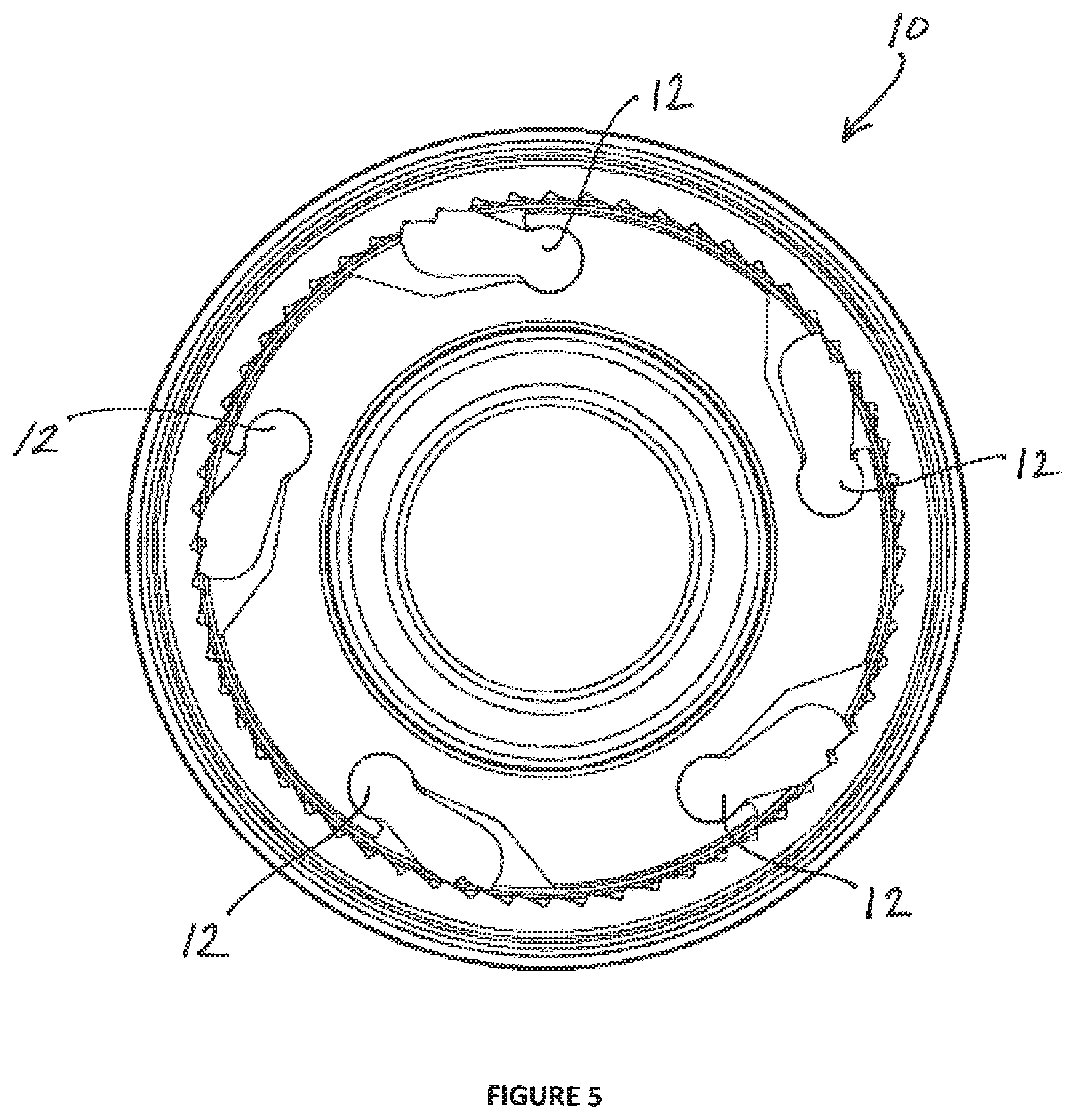 Patent US12326175 Figure 4 – Individually phased pawl drive mechanism