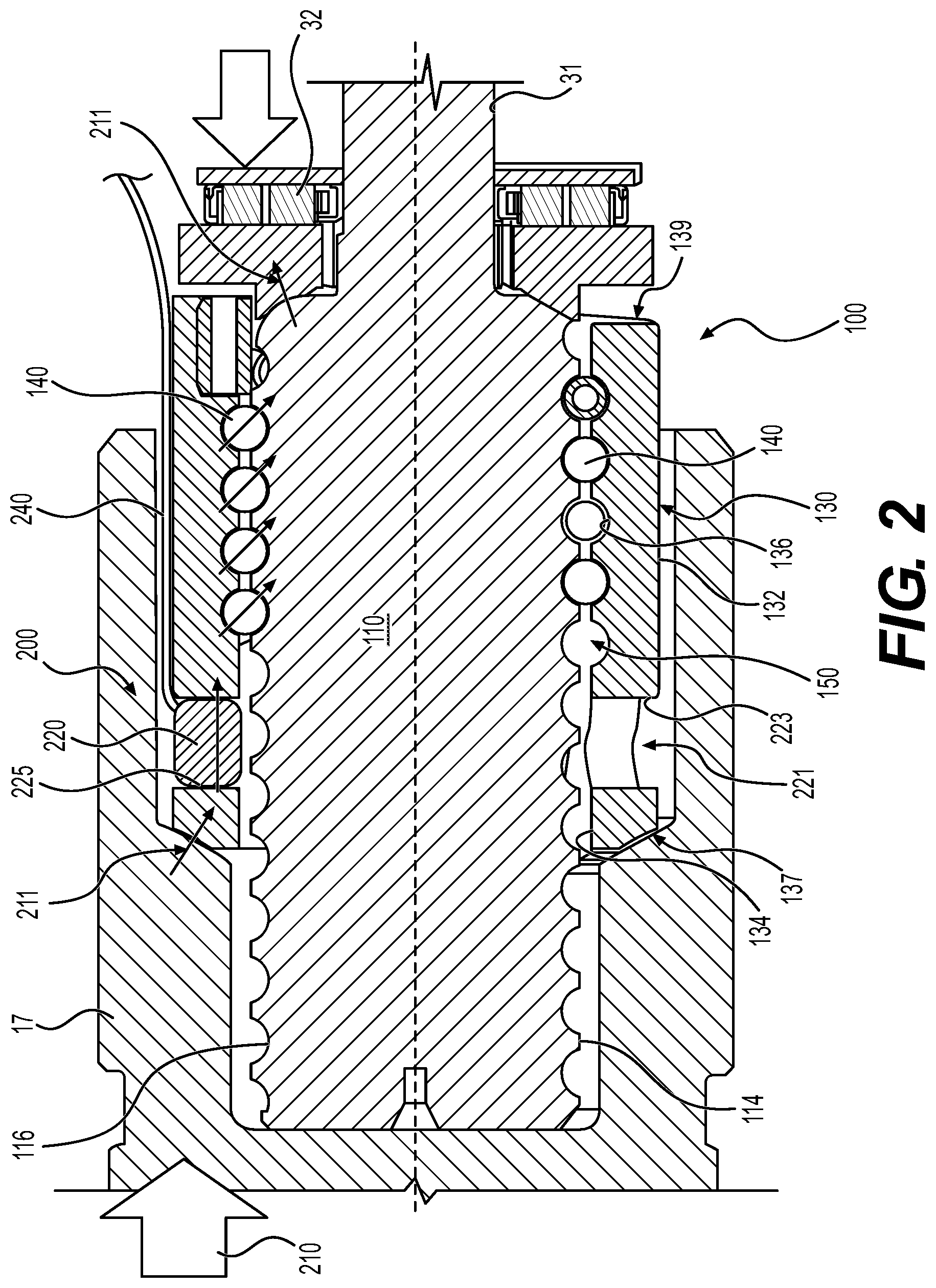 Patent US12326176 Figure 2 – Ball screw assembly with integral force measurement