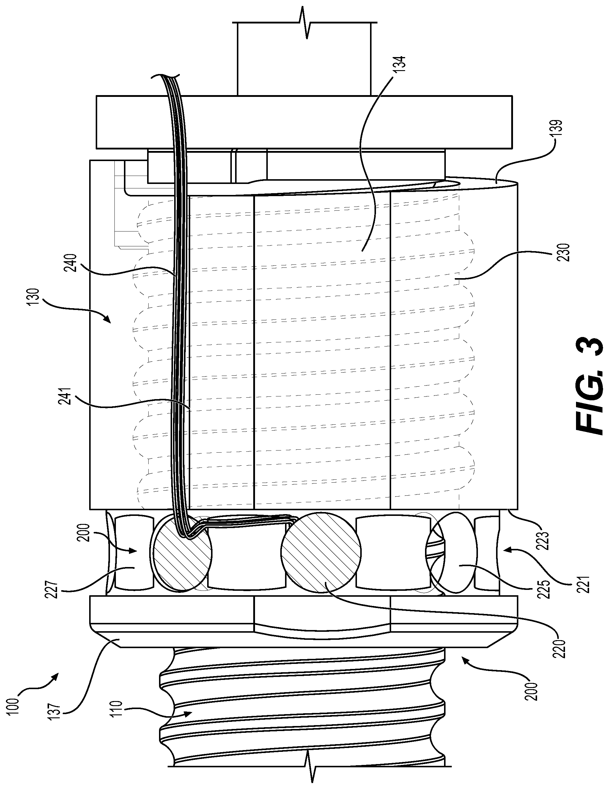 Patent US12326176 Figure 3 – Ball screw assembly with integral force measurement
