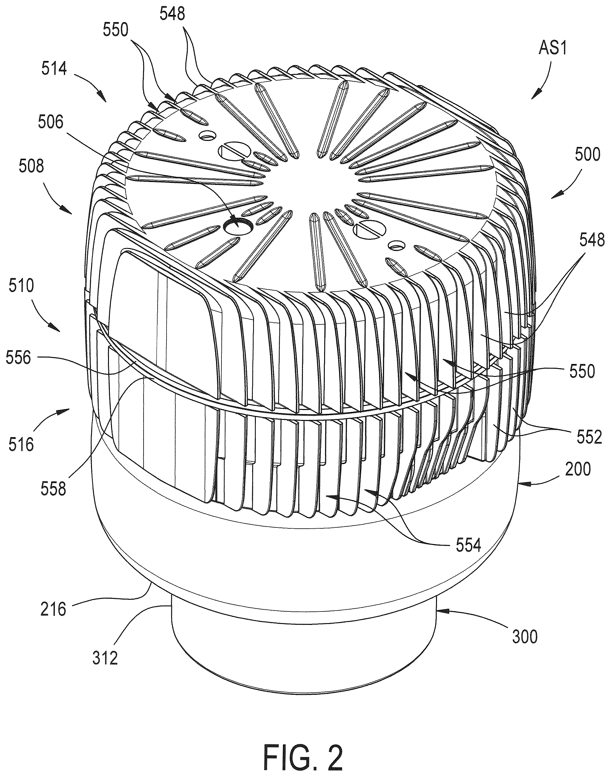 Patent US12326179 Figure 2 – End member assemblies and gas spring assemblies including same