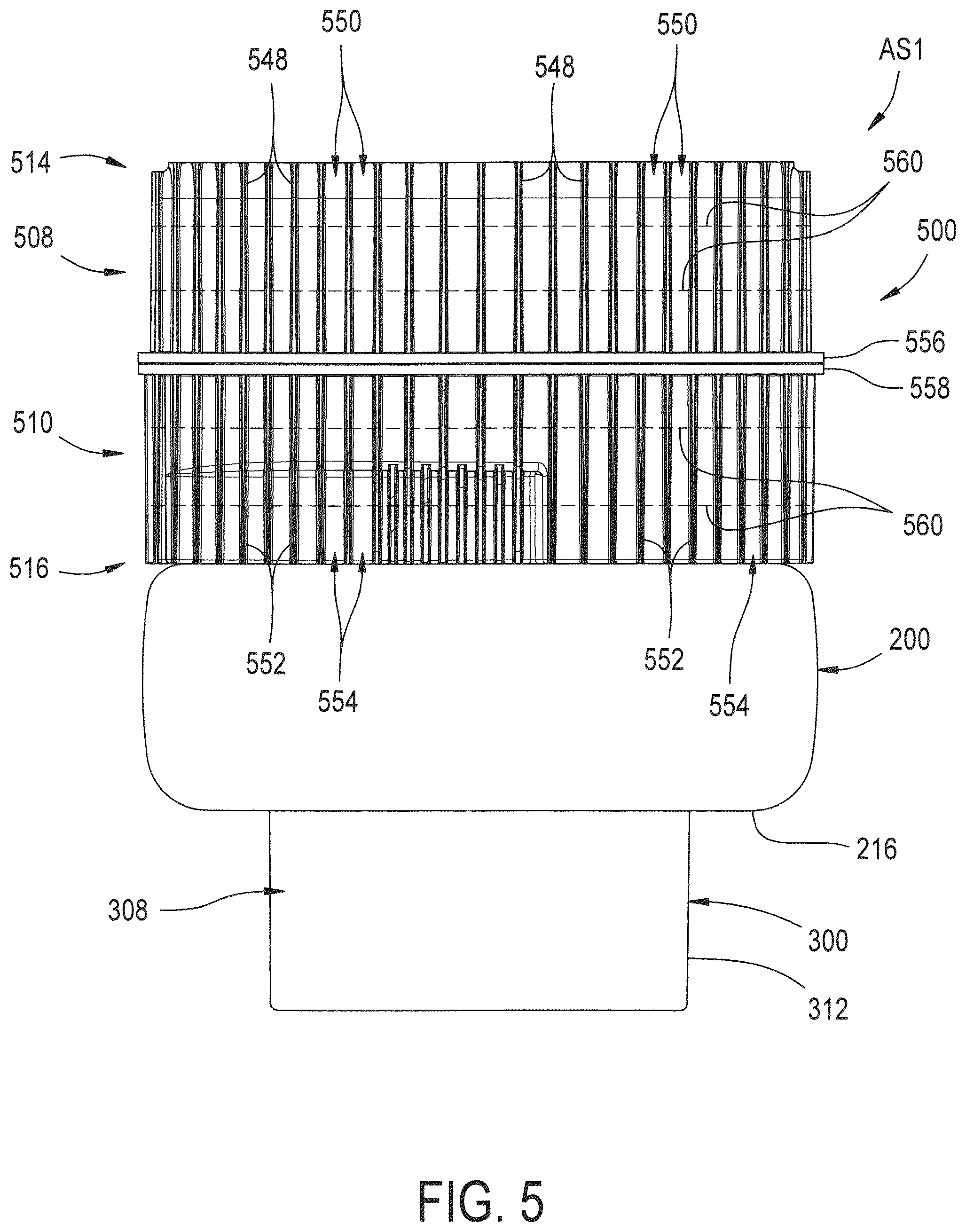 Patent US12326179 Figure 5 – End member assemblies and gas spring assemblies including same