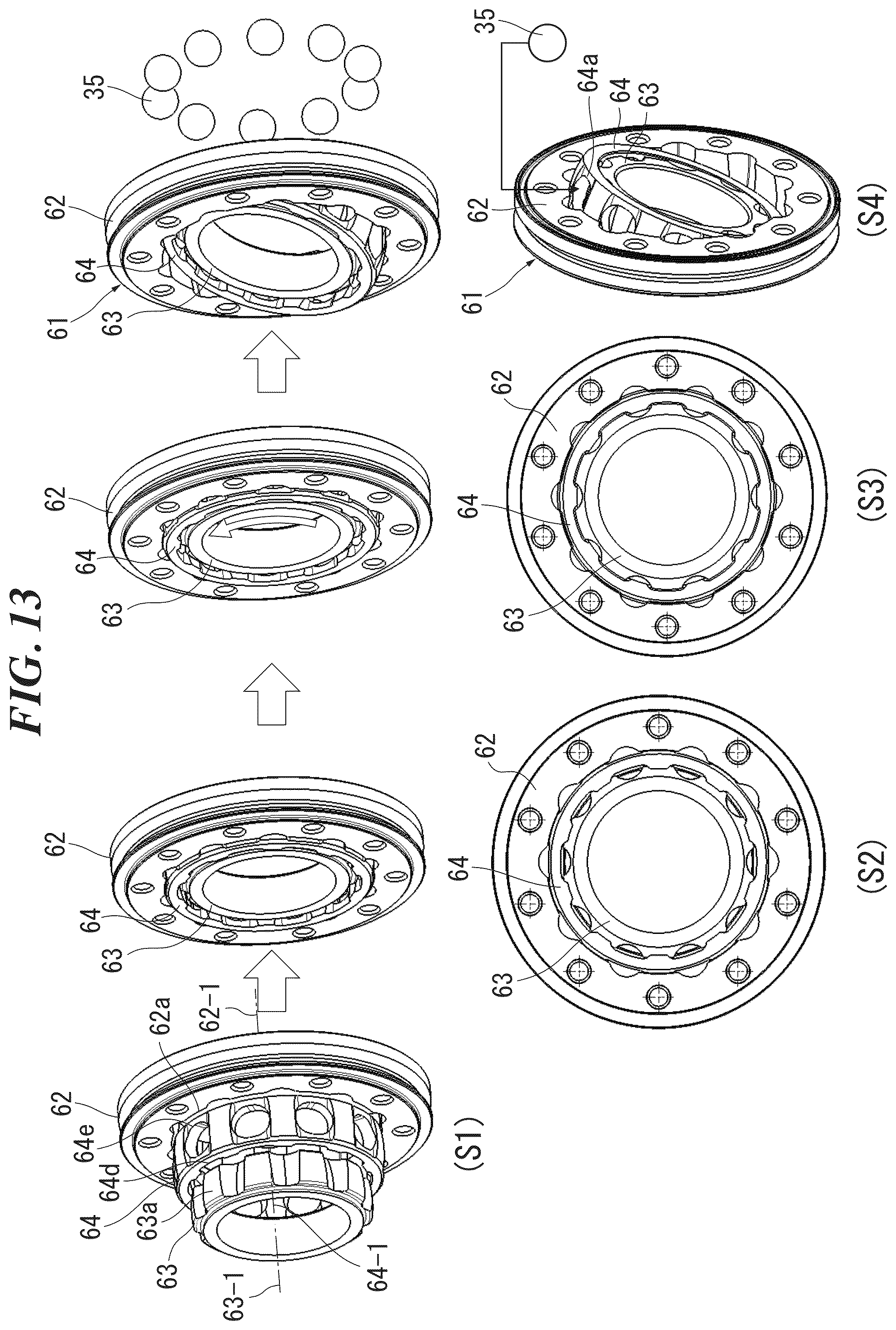 Patent US12326180 Figure 13 – Speed reducing or increasing apparatus