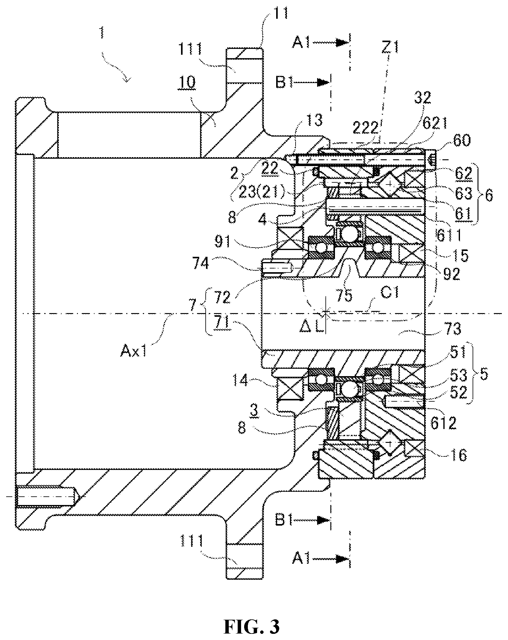 Patent US12326181 Figure 3 – Internal-meshing planetary gear device