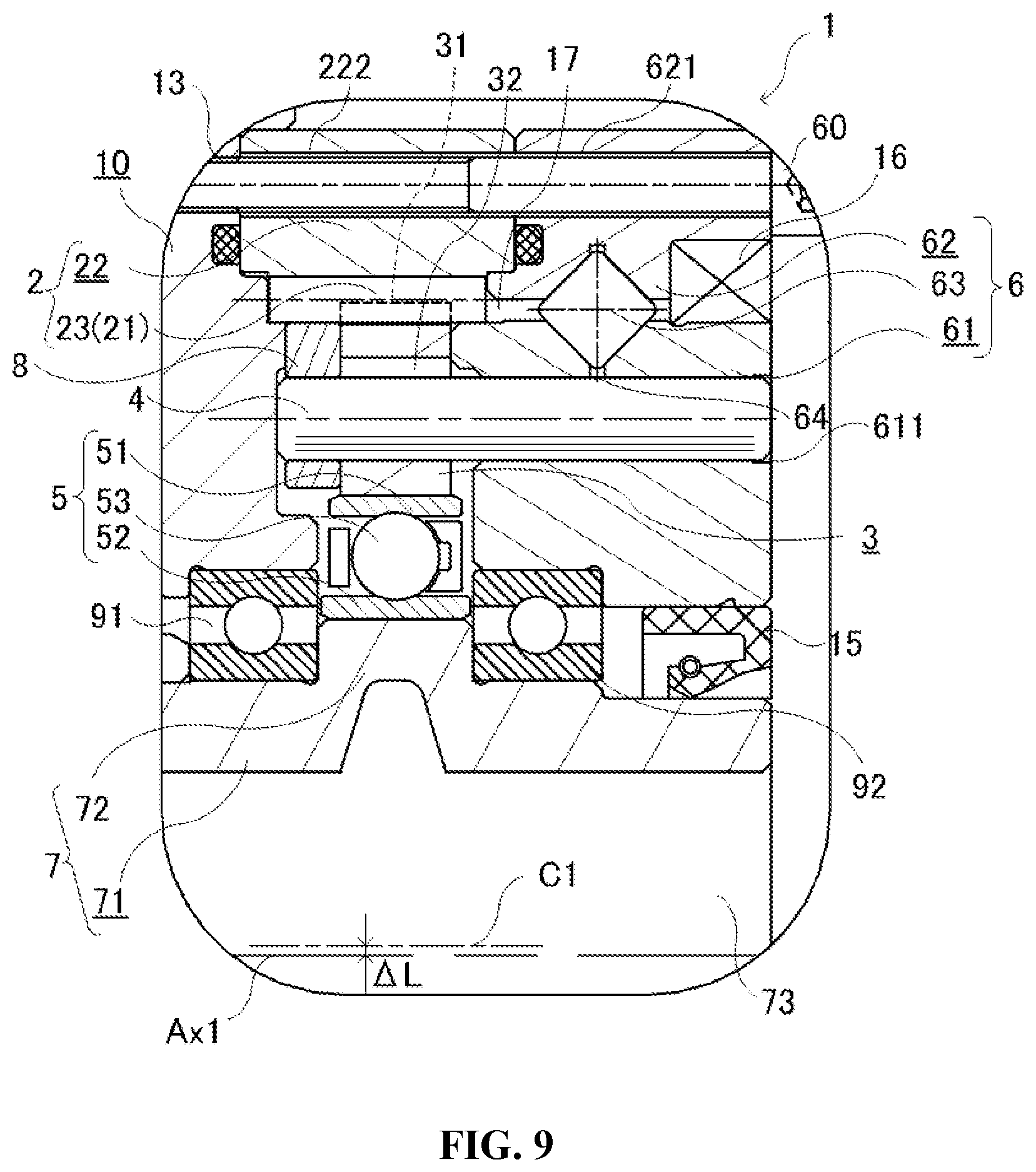 Patent US12326181 Figure 9 – Internal-meshing planetary gear device