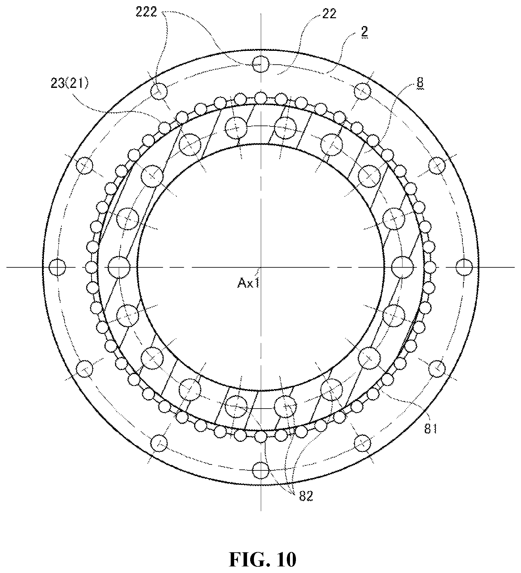Patent US12326181 Figure 10 – Internal-meshing planetary gear device