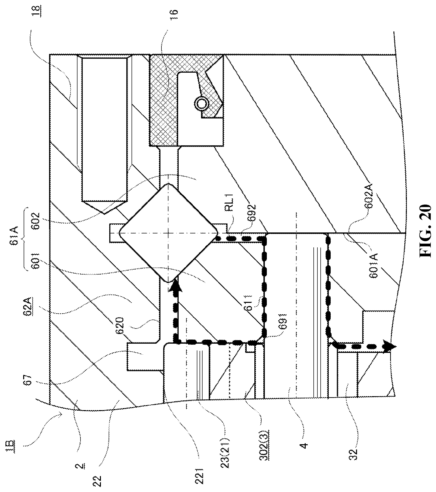 Patent US12326181 Figure 20 – Internal-meshing planetary gear device