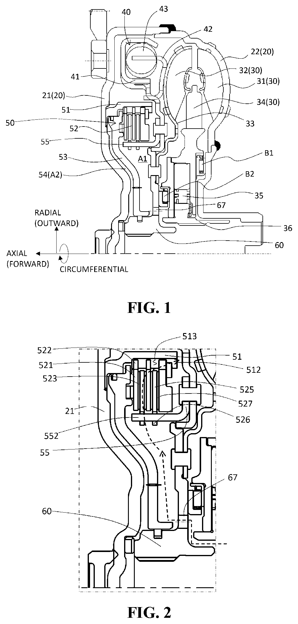 Patent US12326183 Figure 1 – Lock-up clutch having radial cooling channel and torque converter using the same