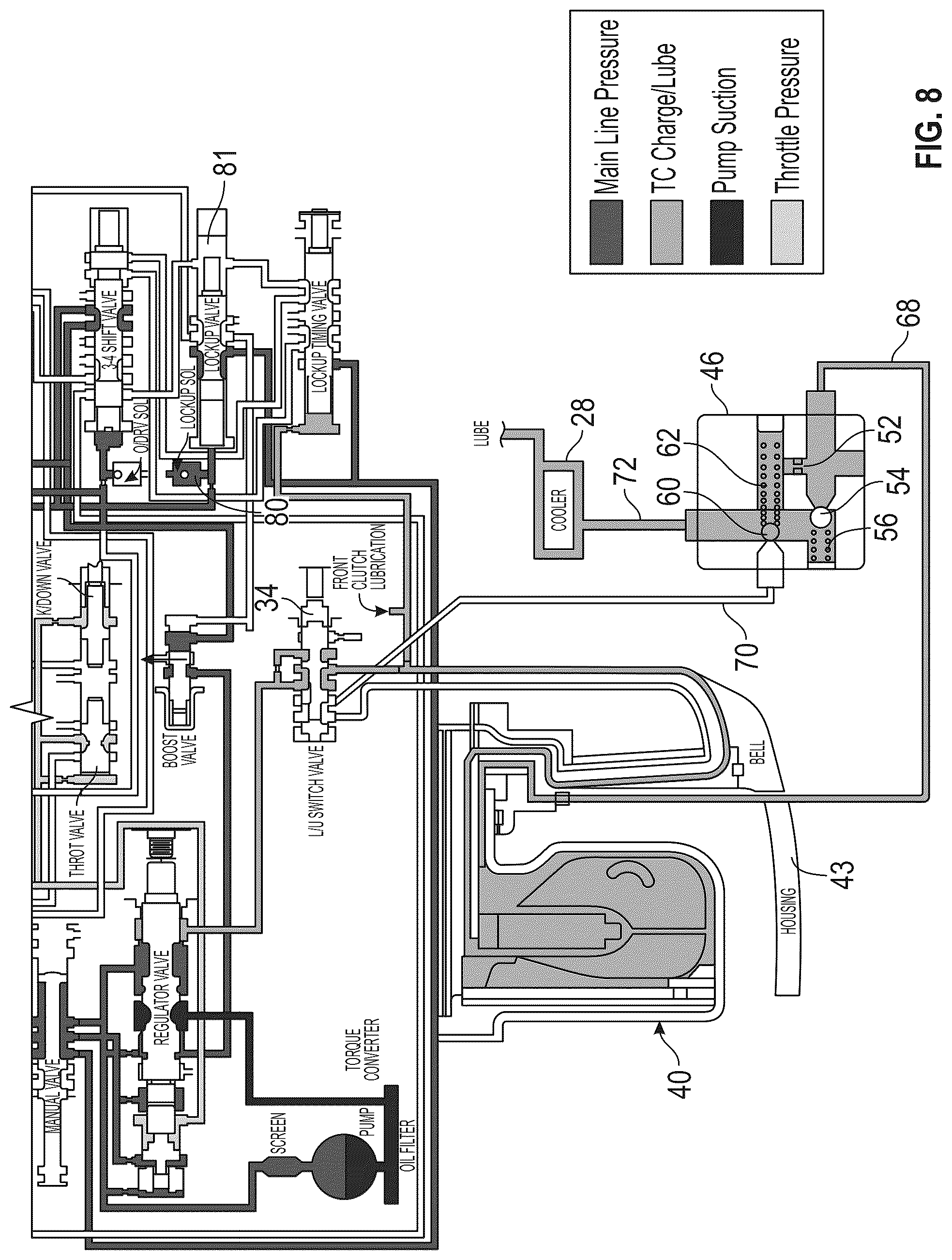 Patent US12326184 Figure 8 – Captive clutch for vehicle transmission